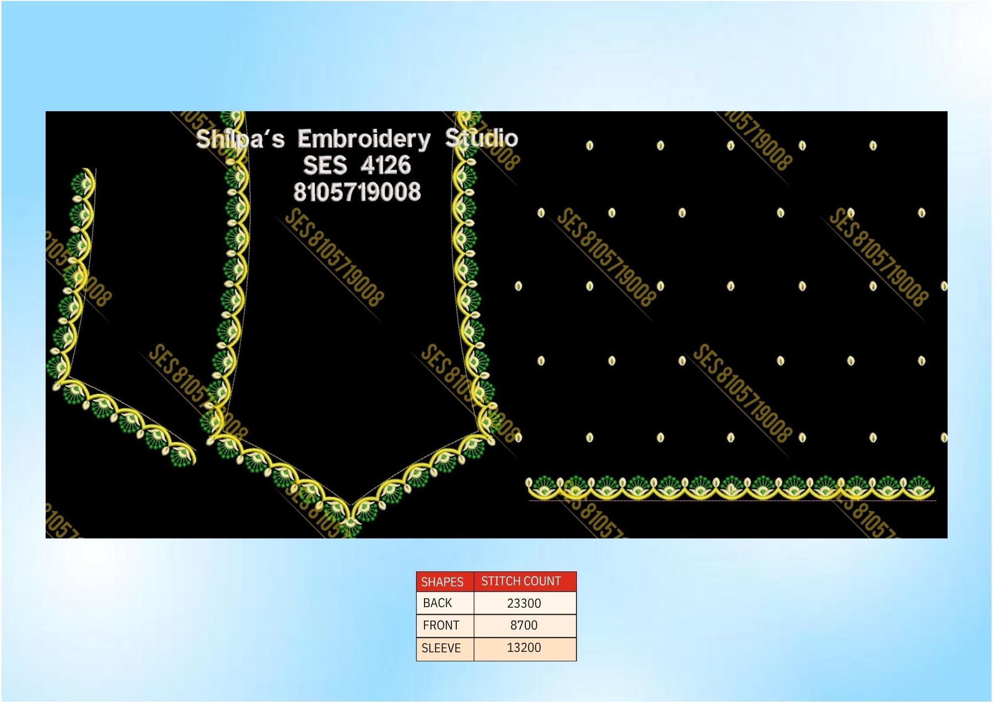 Embroidery Designs 4101-4200 Series