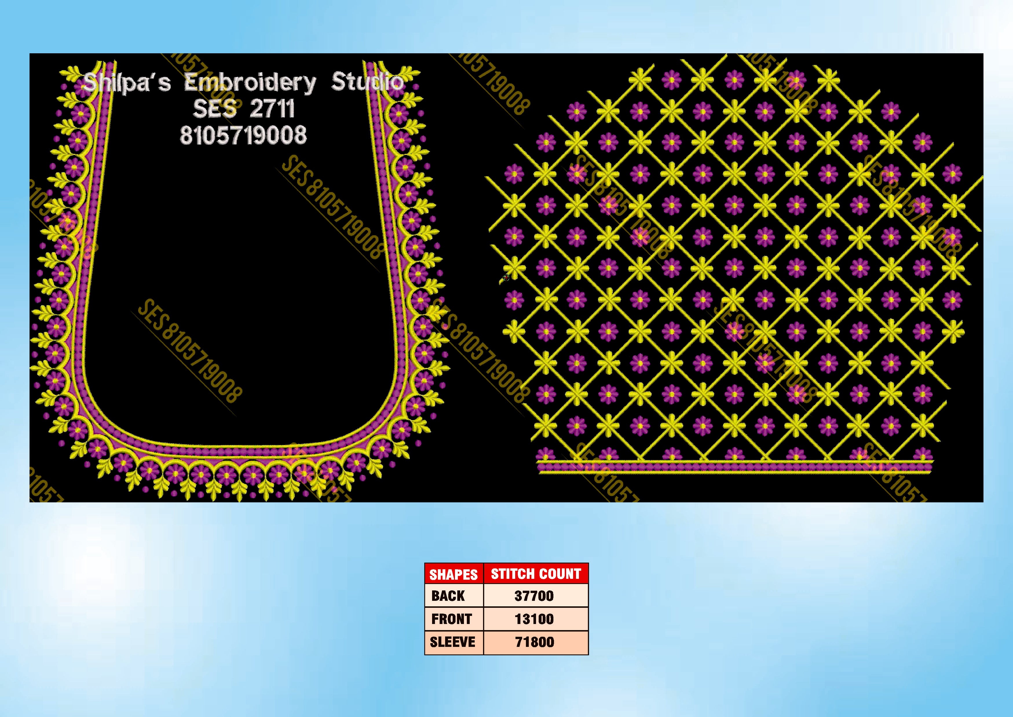Embroidery Designs 2701-2800 Series