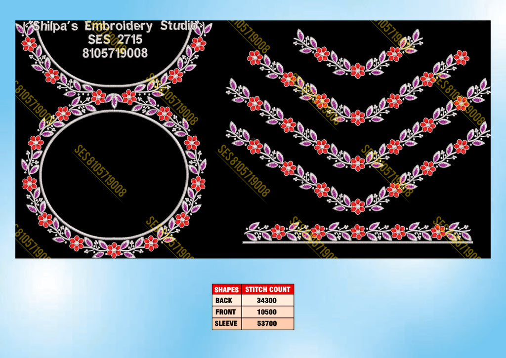 Embroidery Designs 2701-2800 Series