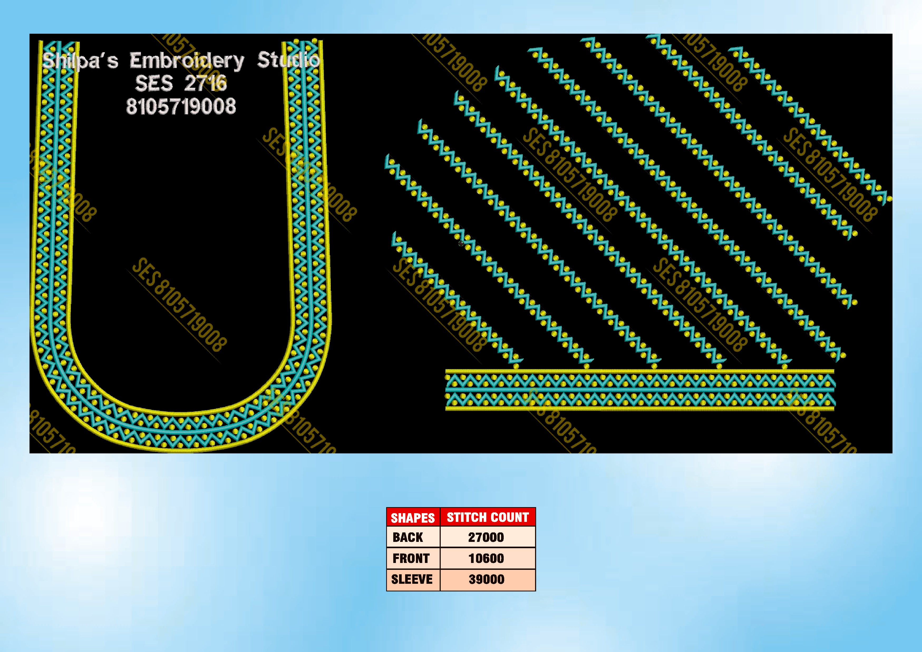 Embroidery Designs 2701-2800 Series