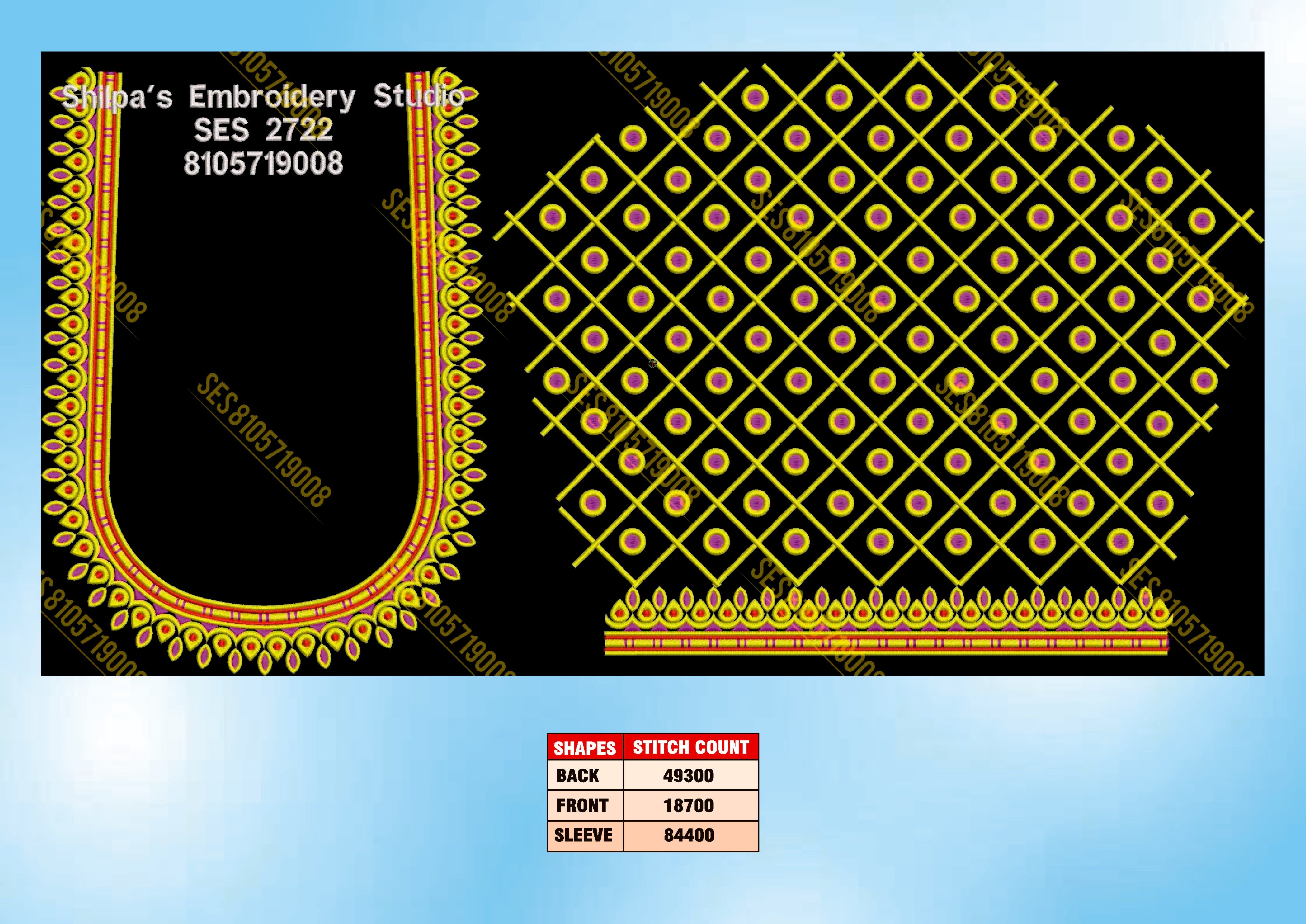 Embroidery Designs 2701-2800 Series