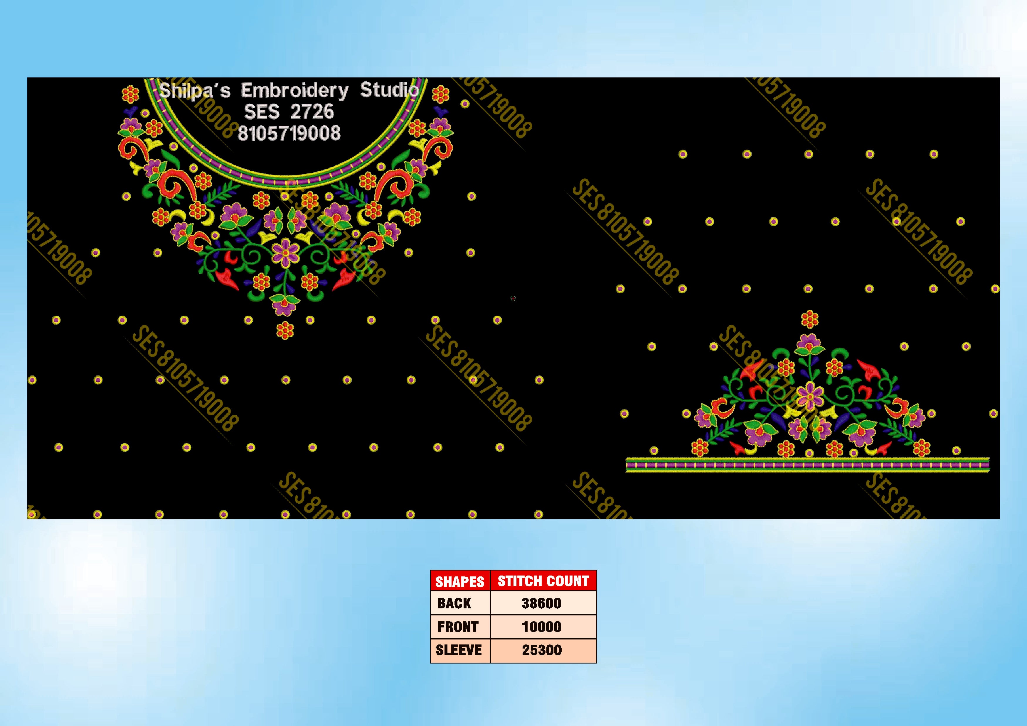 Embroidery Designs 2701-2800 Series