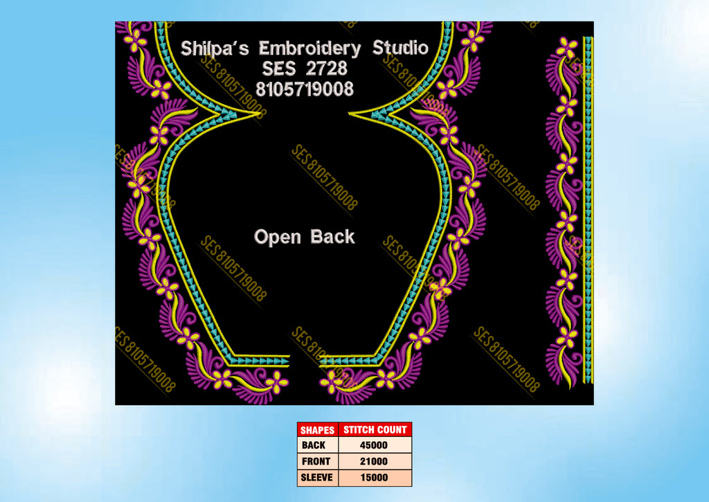 Embroidery Designs 2701-2800 Series