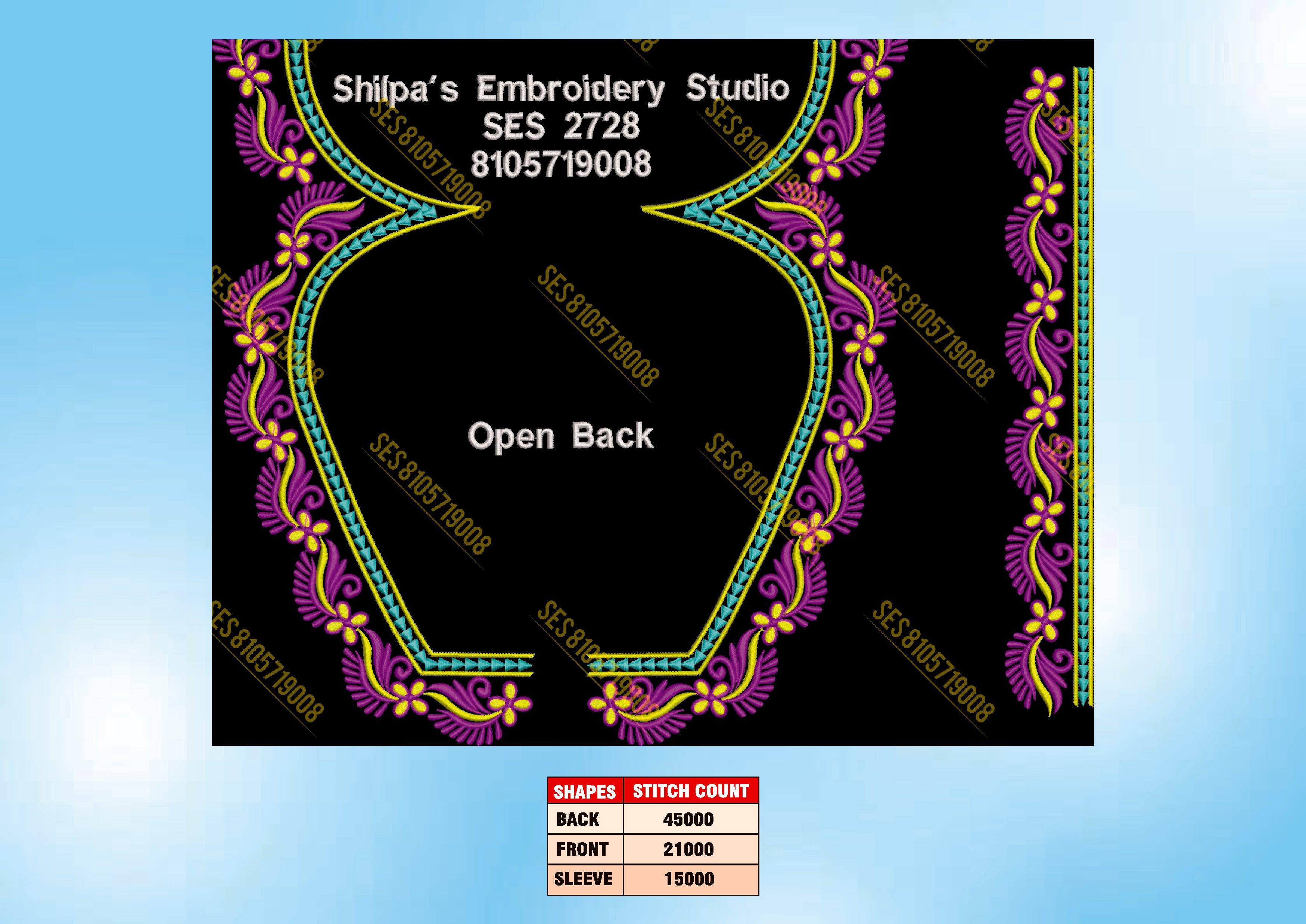 Embroidery Designs 2701-2800 Series