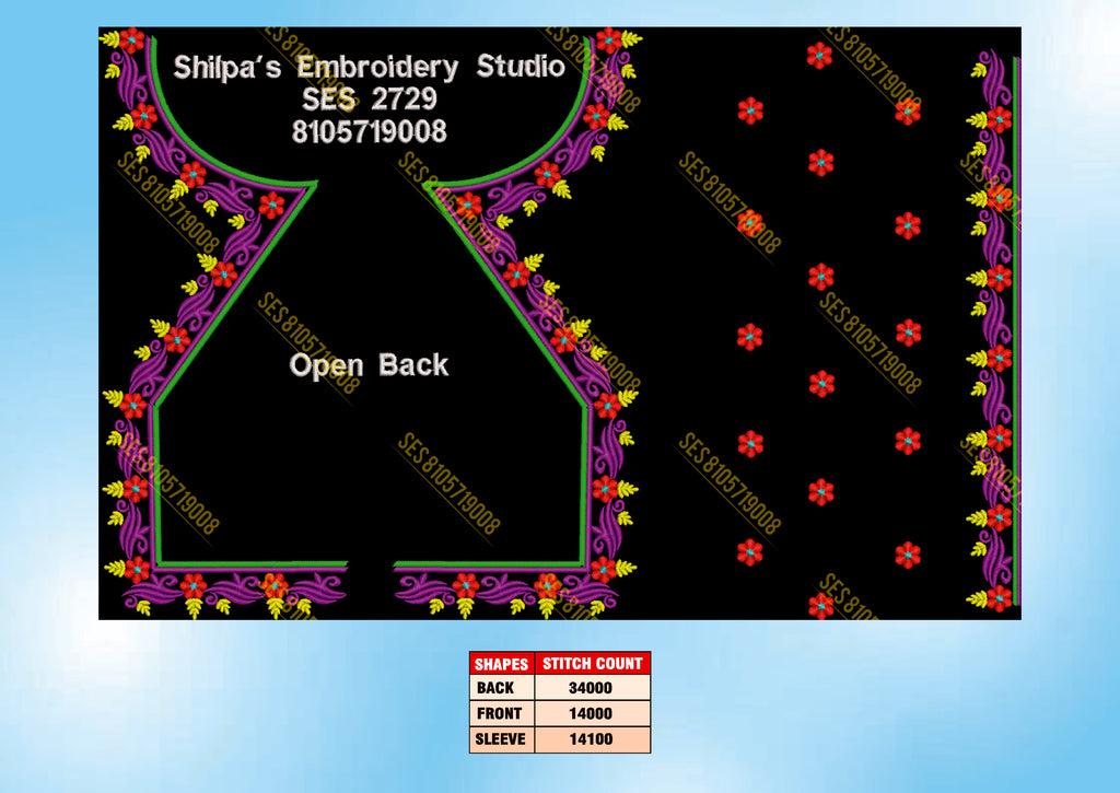 Embroidery Designs 2701-2800 Series