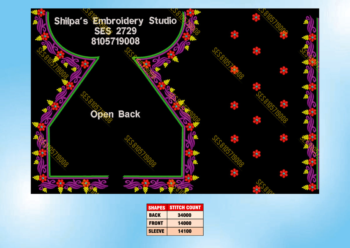 Embroidery Designs 2701-2800 Series