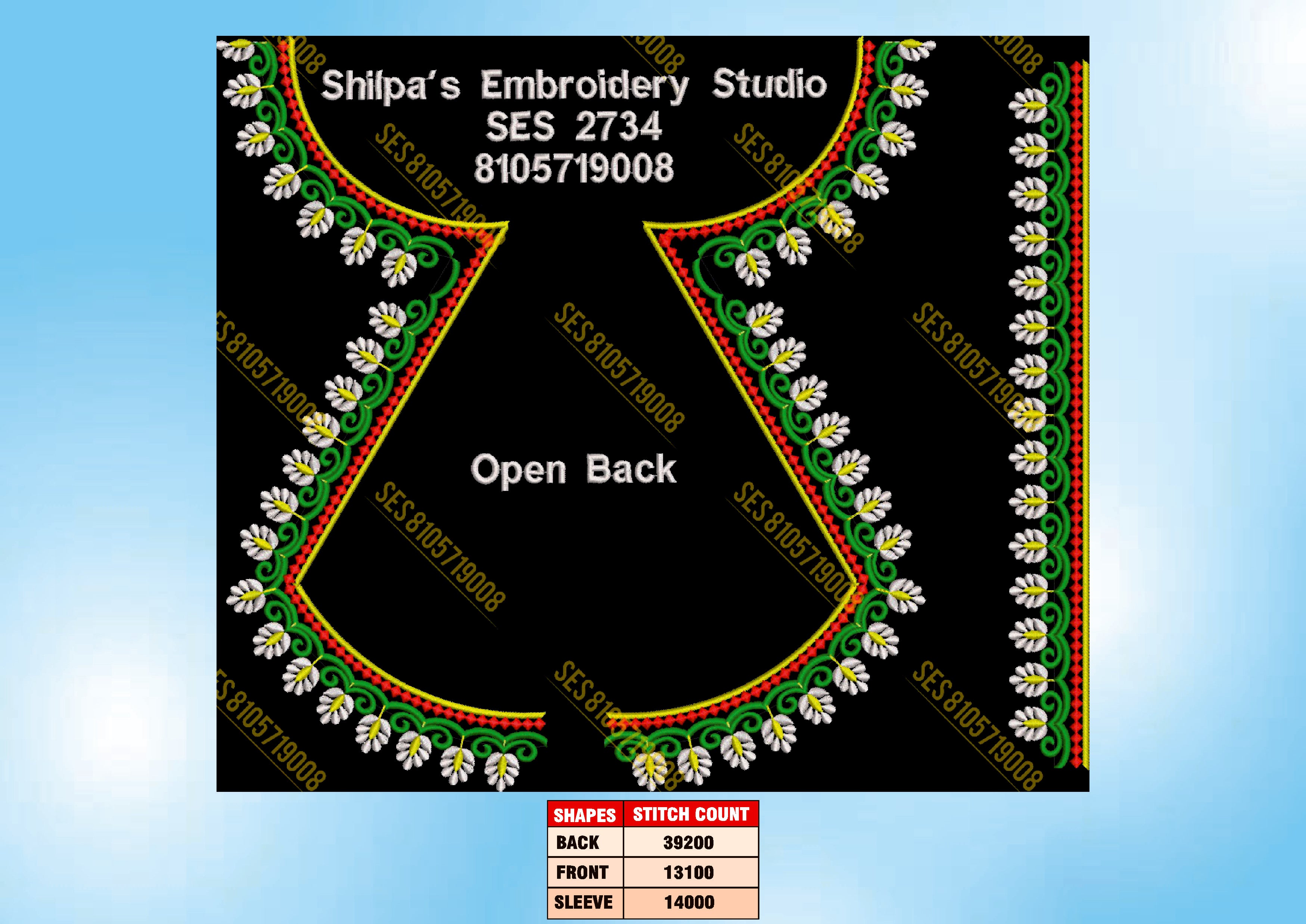 Embroidery Designs 2701-2800 Series