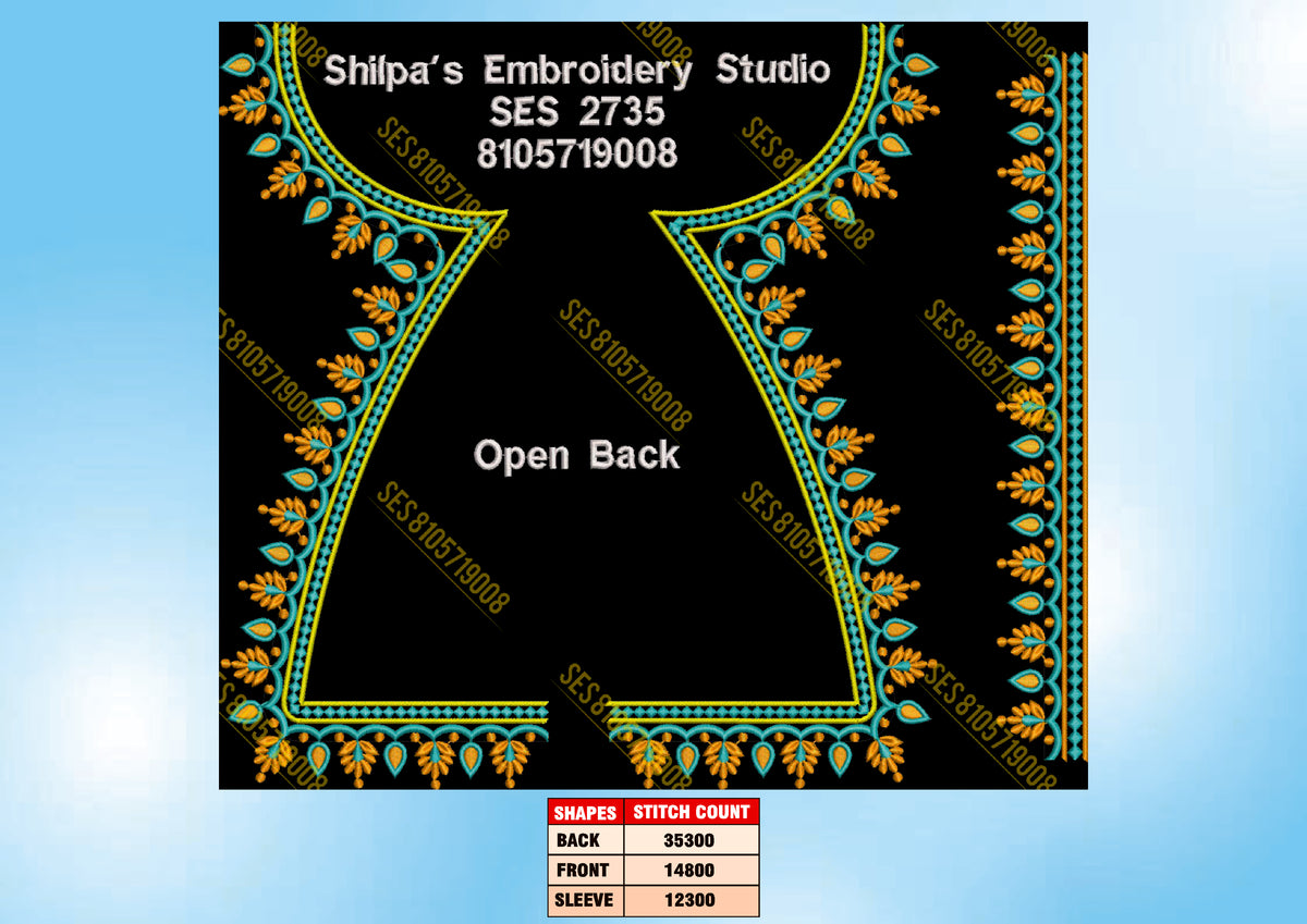 Embroidery Designs 2701-2800 Series