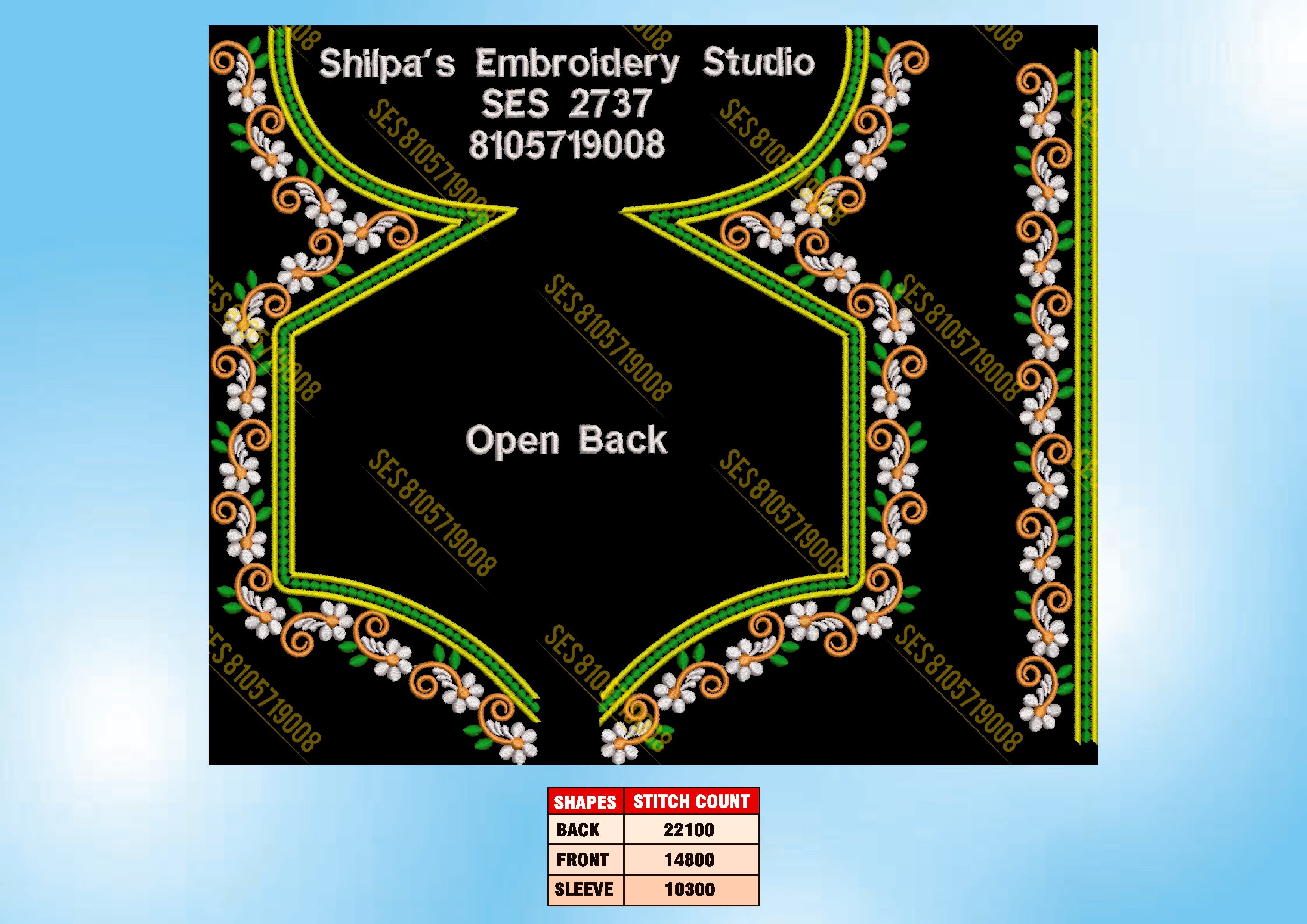 Embroidery Designs 2701-2800 Series