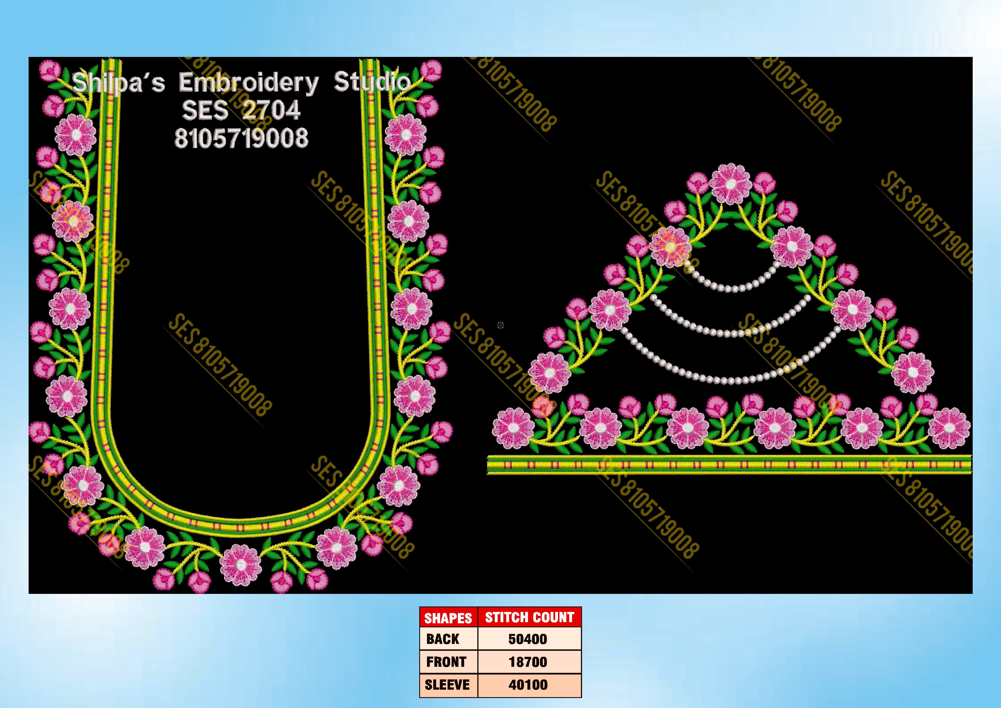 Embroidery Designs 2701-2800 Series