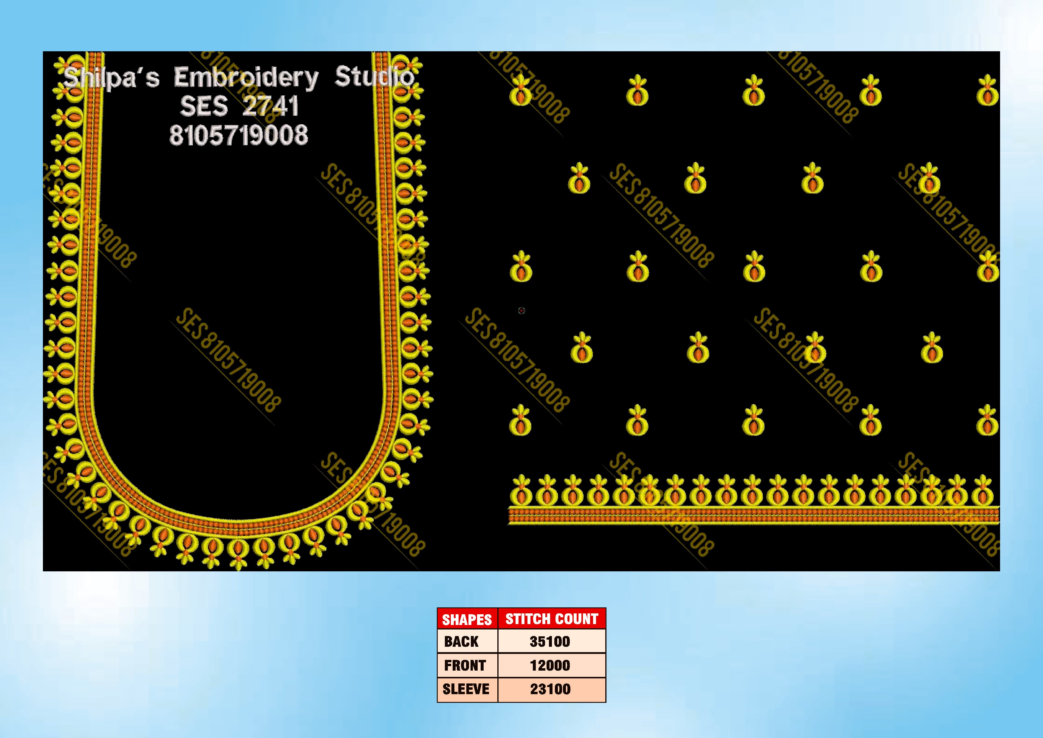 Embroidery Designs 2701-2800 Series
