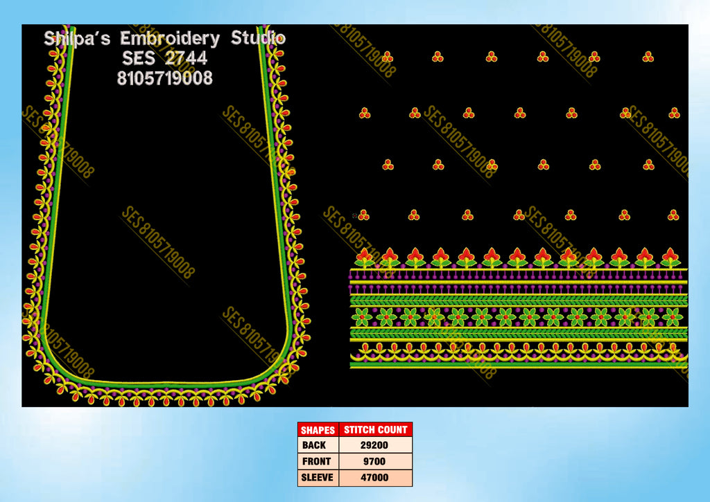 Embroidery Designs 2701-2800 Series