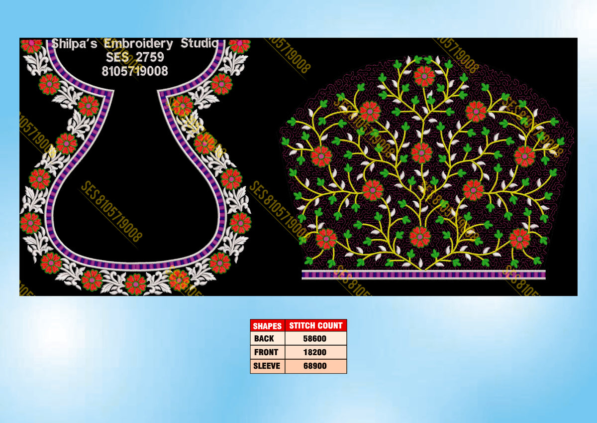 Embroidery Designs 2701-2800 Series