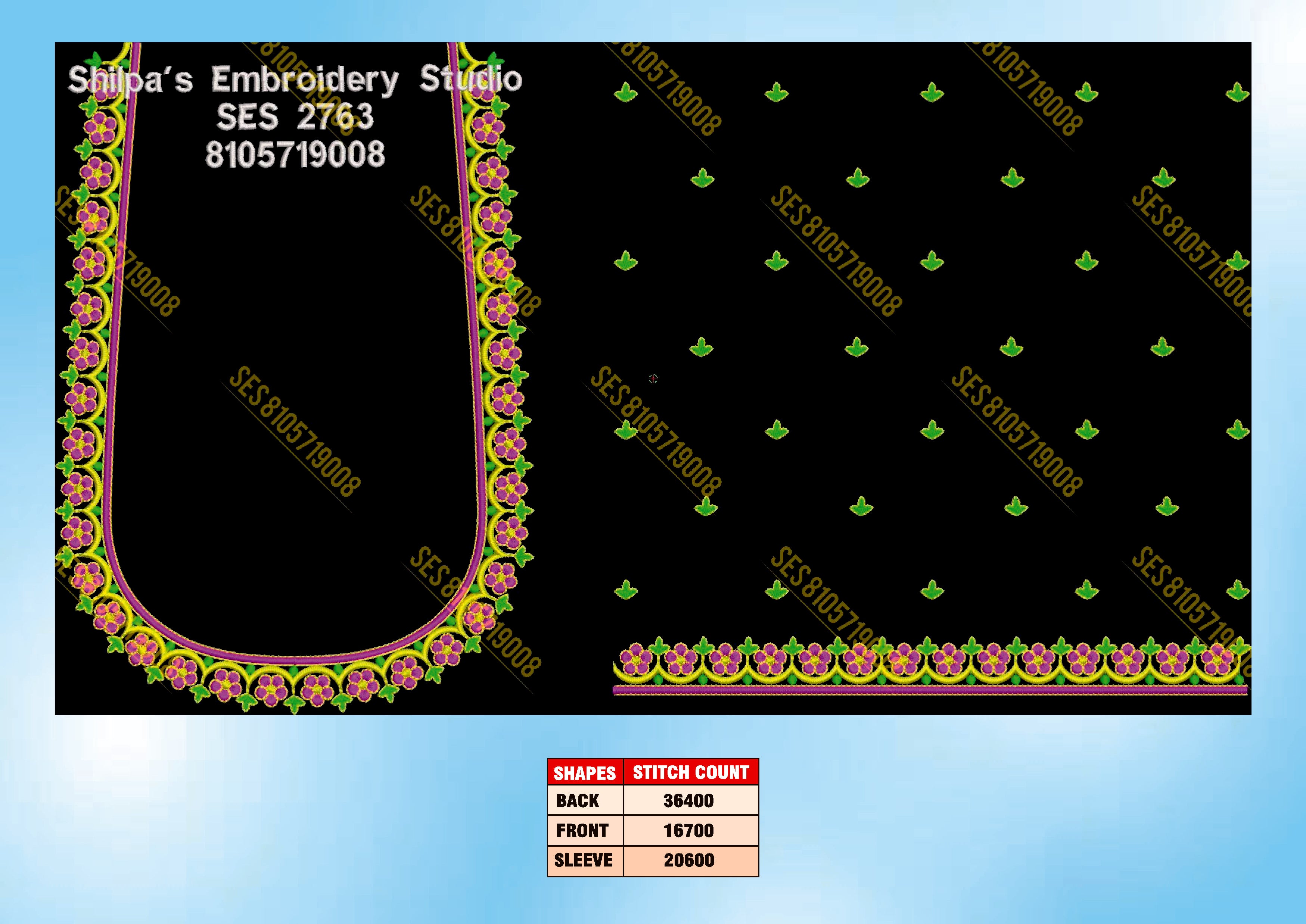 Embroidery Designs 2701-2800 Series