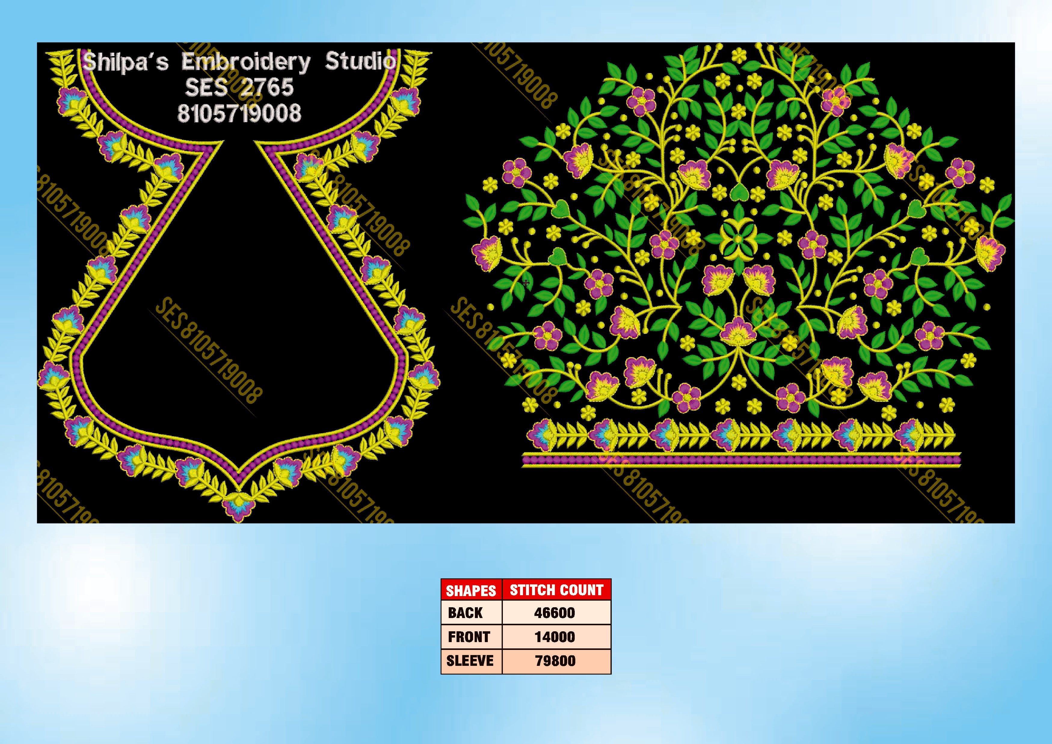 Embroidery Designs 2701-2800 Series