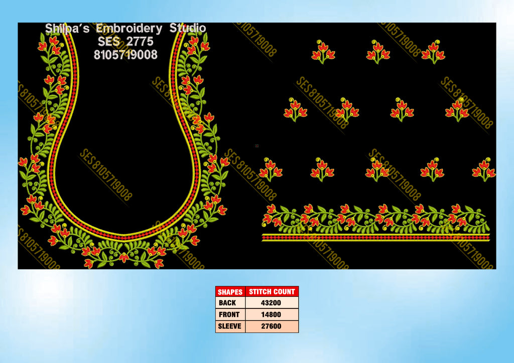 Embroidery Designs 2701-2800 Series