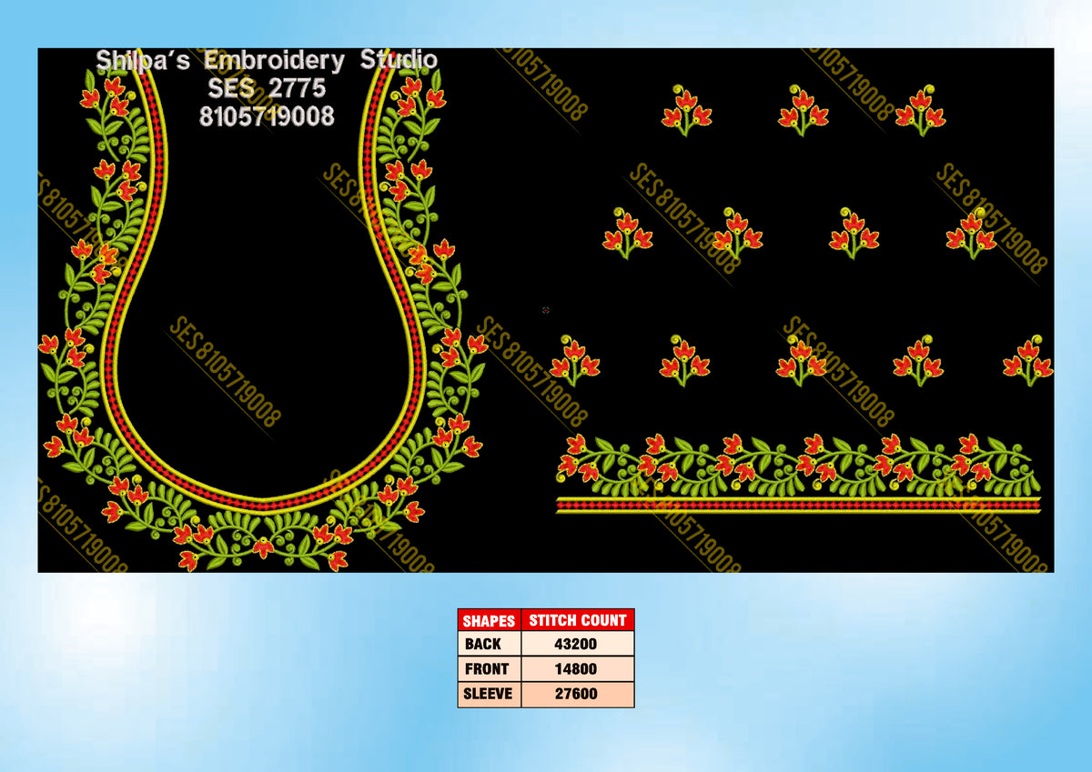 Embroidery Designs 2701-2800 Series