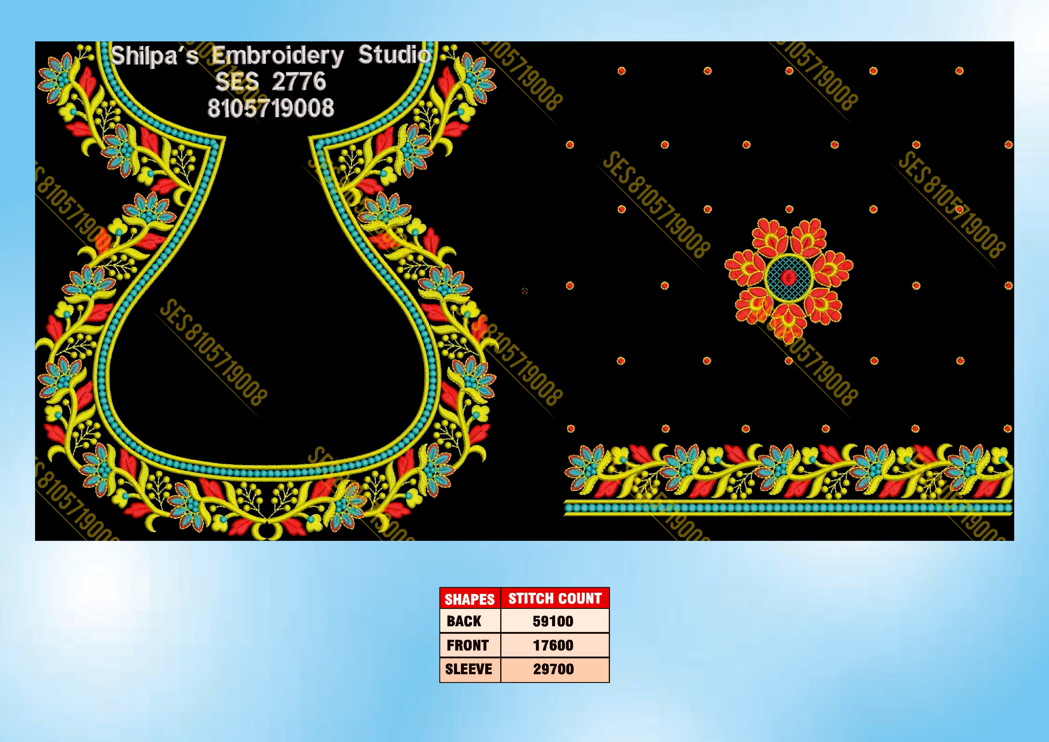Embroidery Designs 2701-2800 Series
