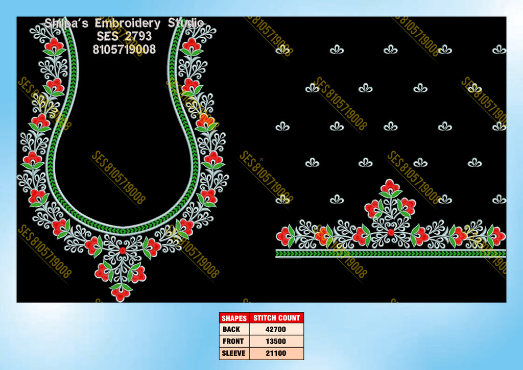Embroidery Designs 2701-2800 Series