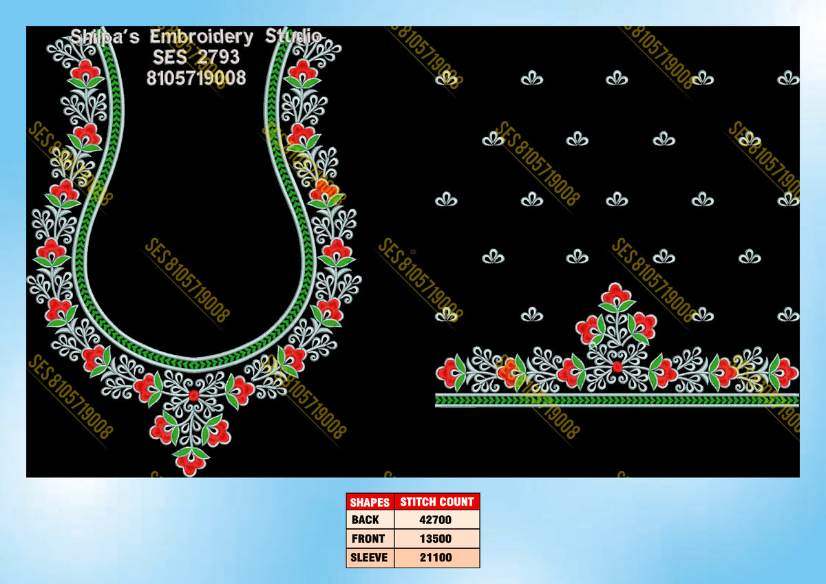 Embroidery Designs 2701-2800 Series