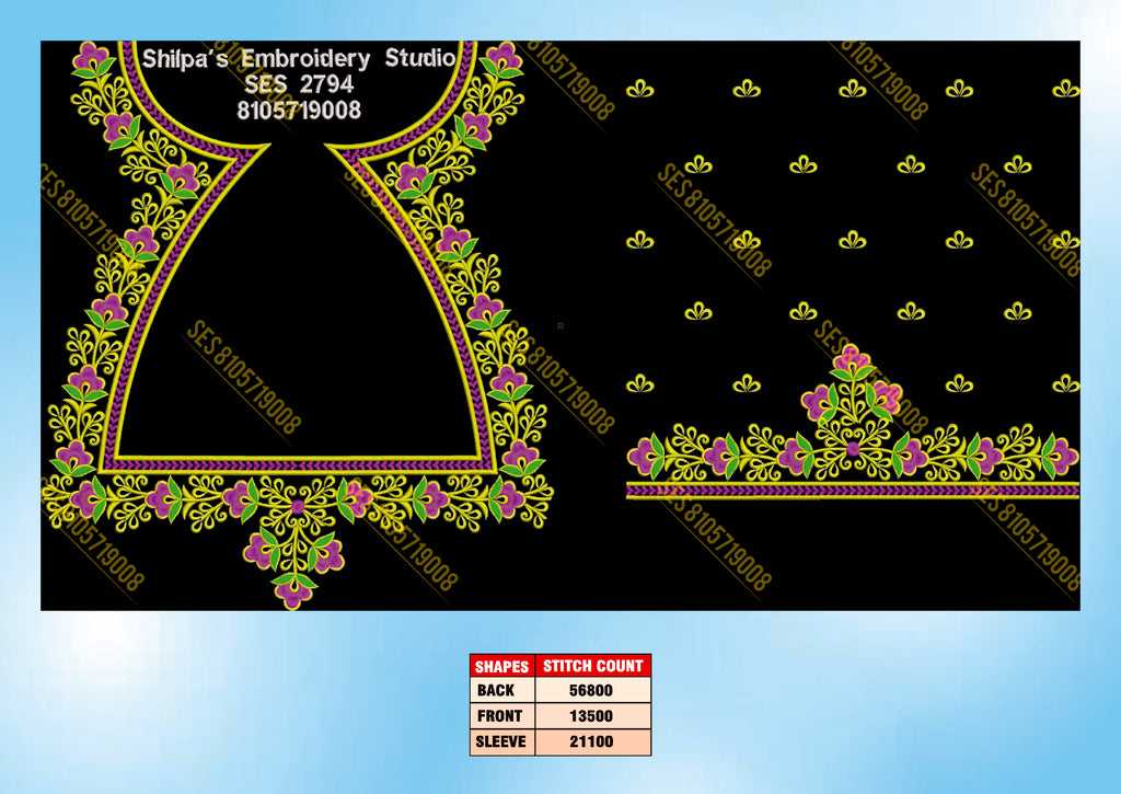 Embroidery Designs 2701-2800 Series