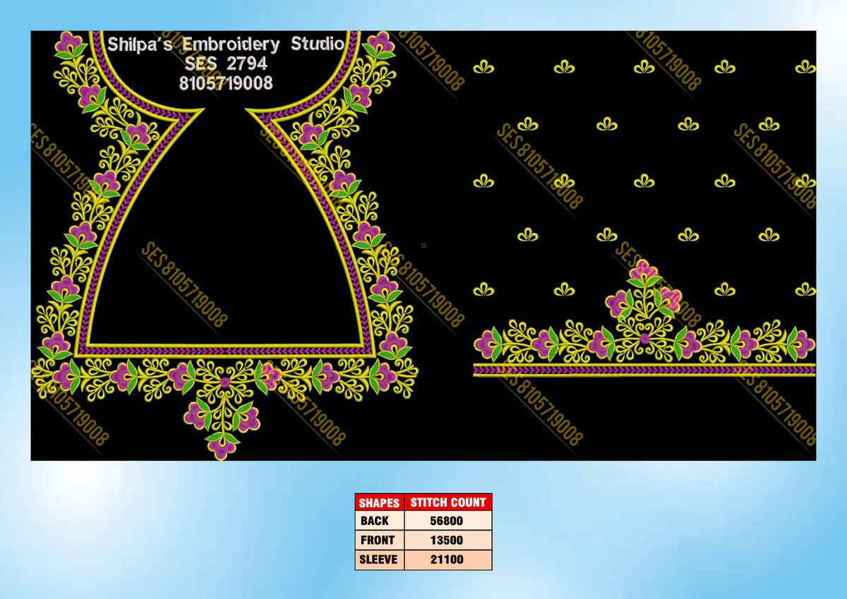 Embroidery Designs 2701-2800 Series