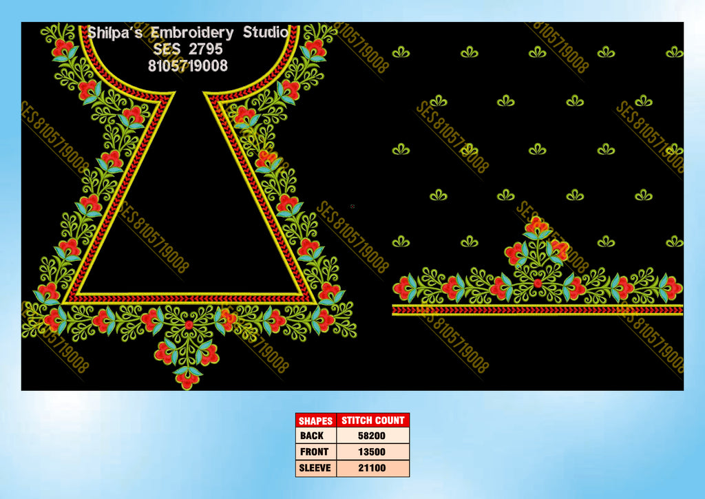Embroidery Designs 2701-2800 Series