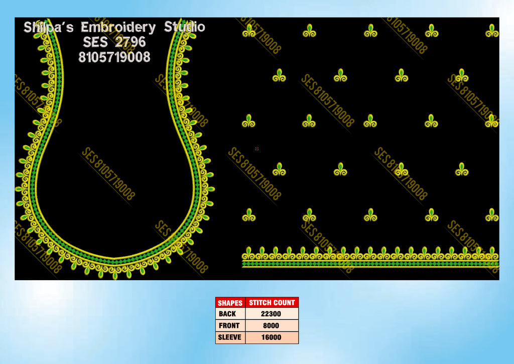 Embroidery Designs 2701-2800 Series