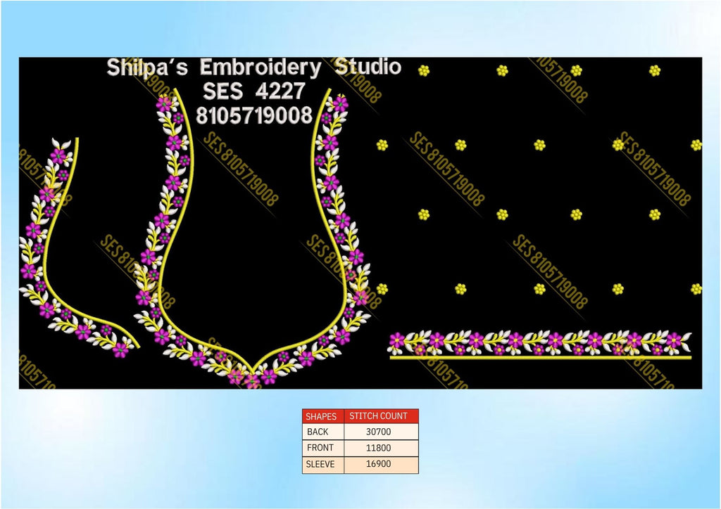 Embroidery Designs 4201-4300 Series