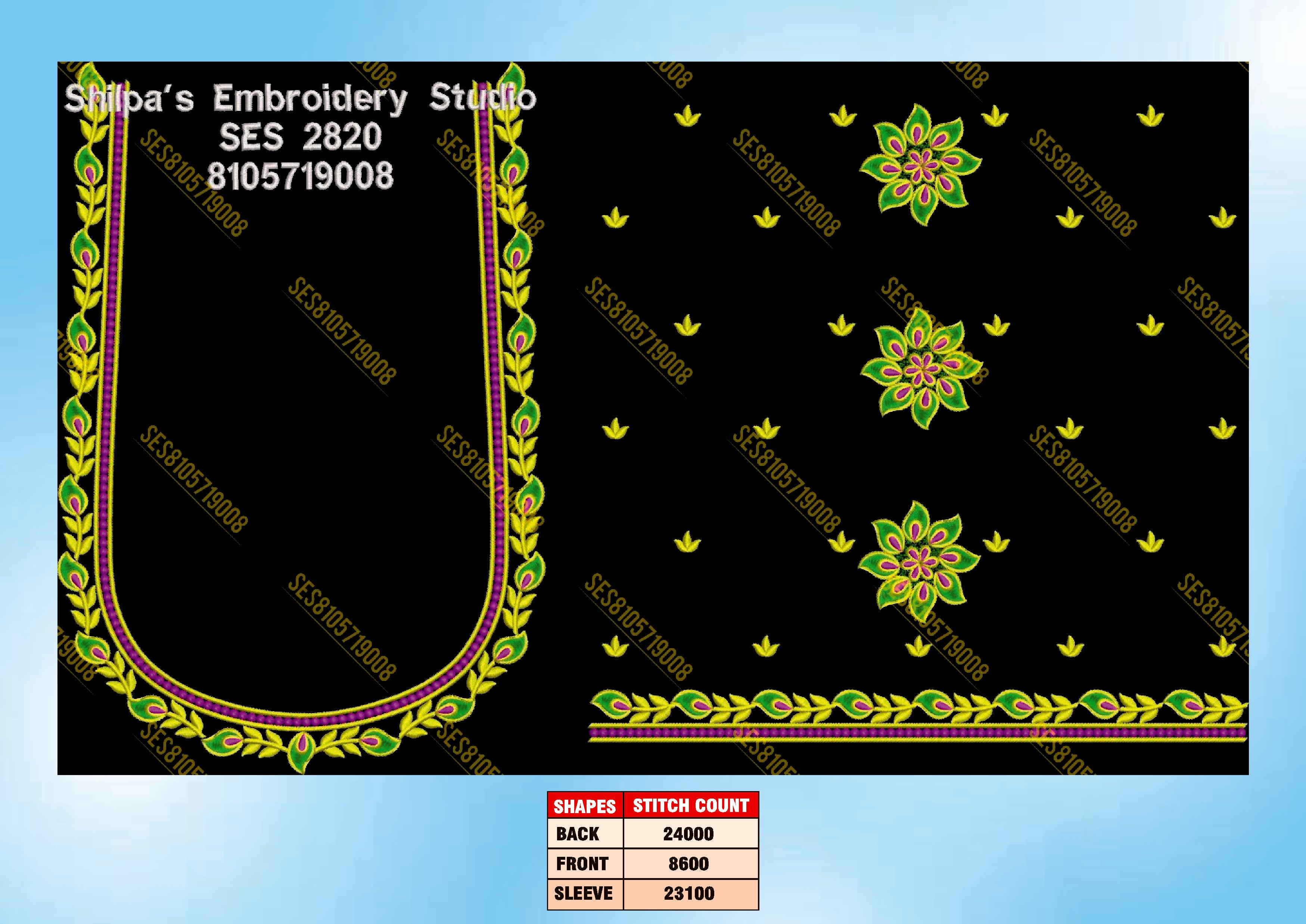 Embroidery Designs 2801-2900 Series