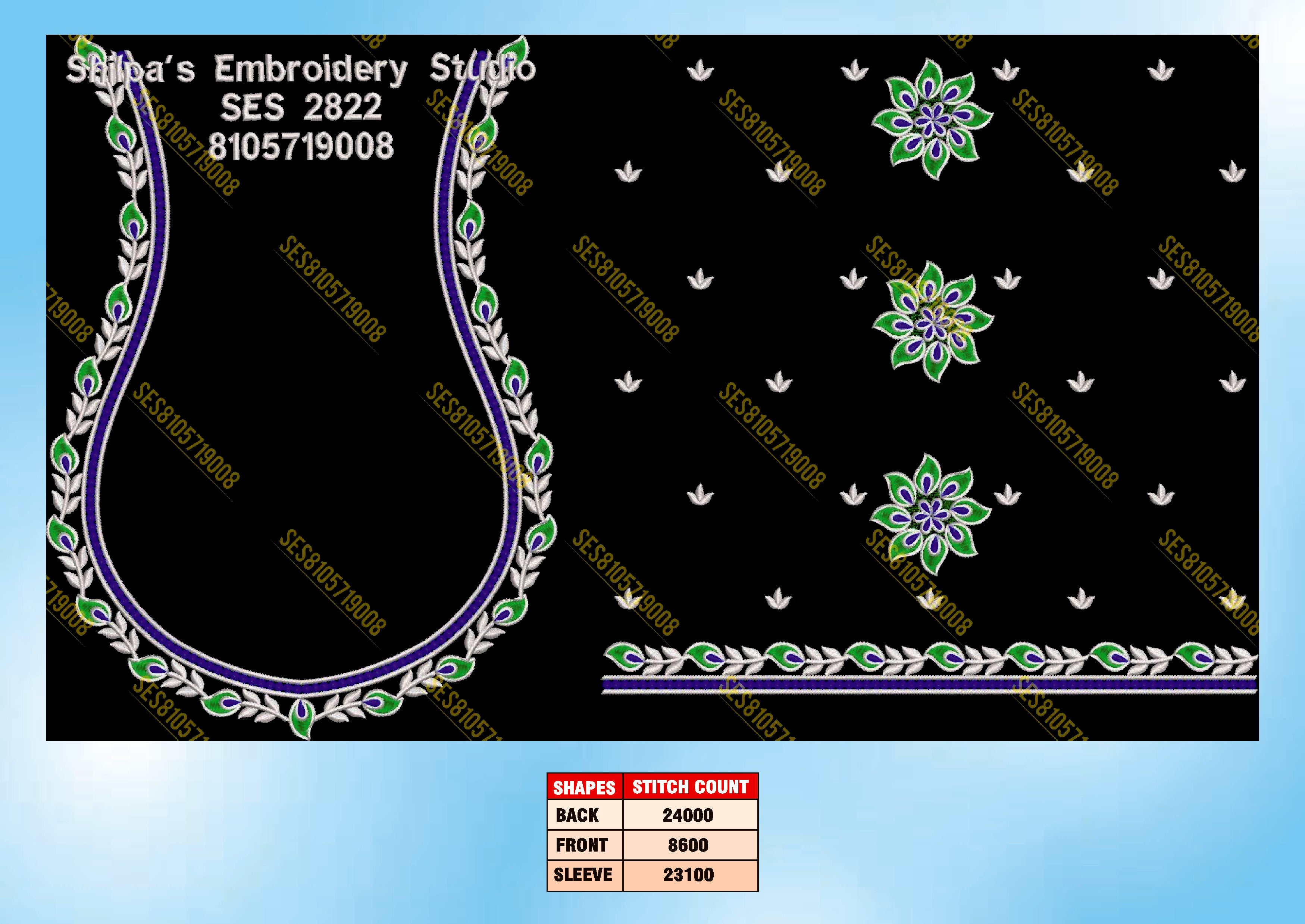 Embroidery Designs 2801-2900 Series