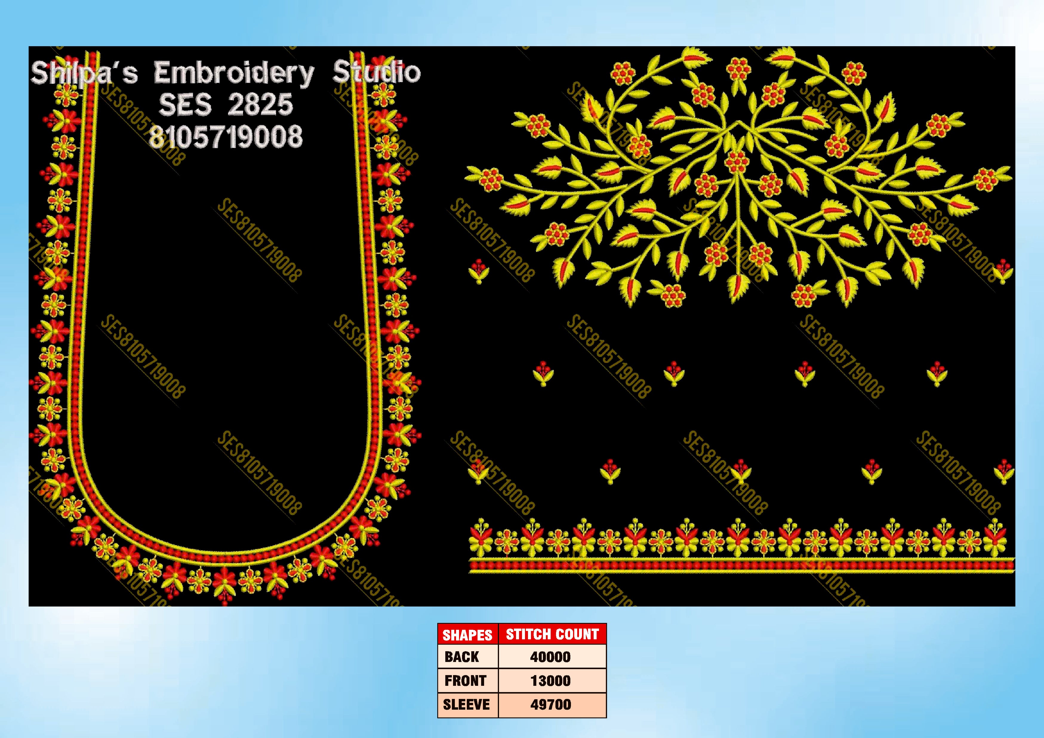 Embroidery Designs 2801-2900 Series