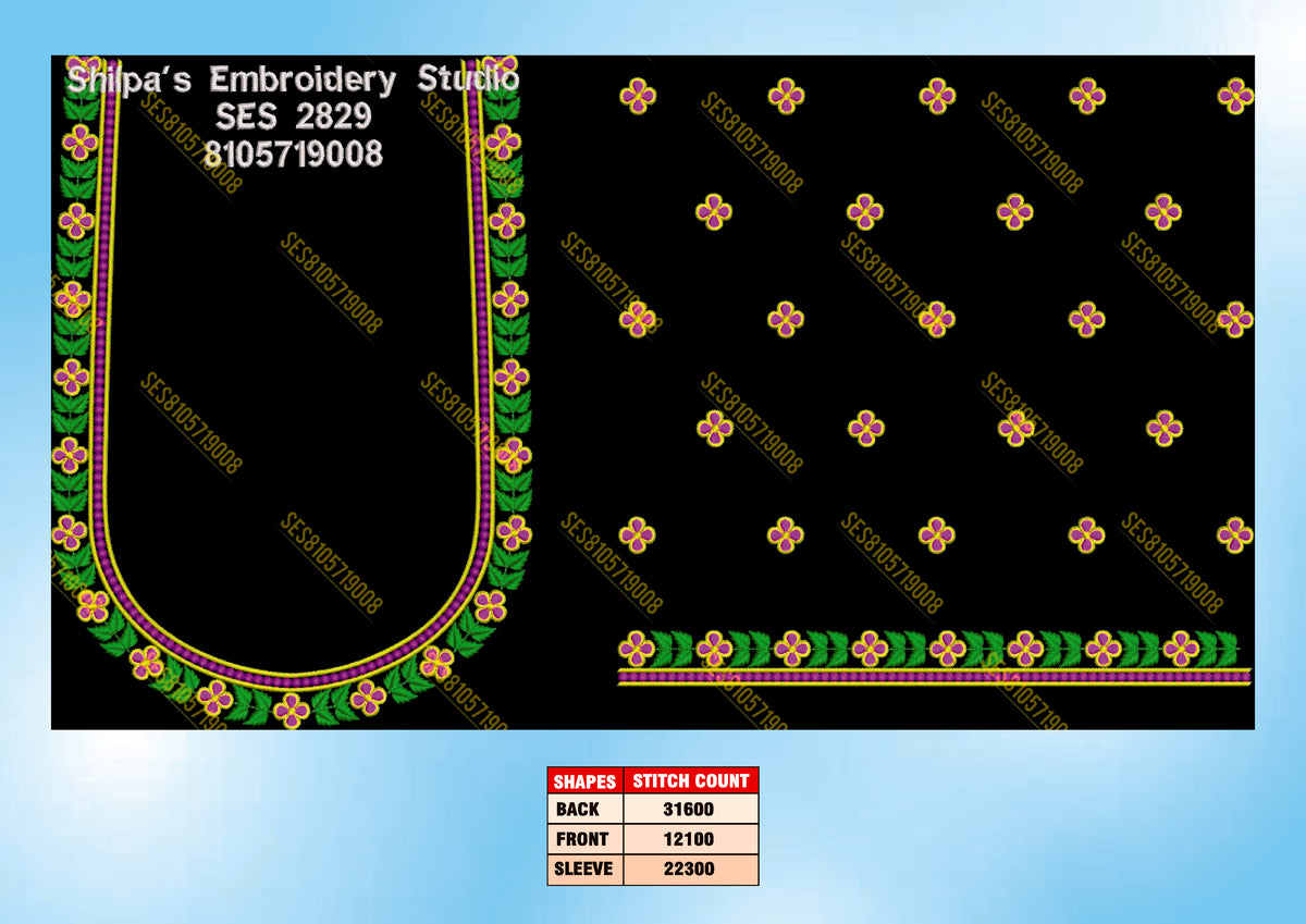 Embroidery Designs 2801-2900 Series