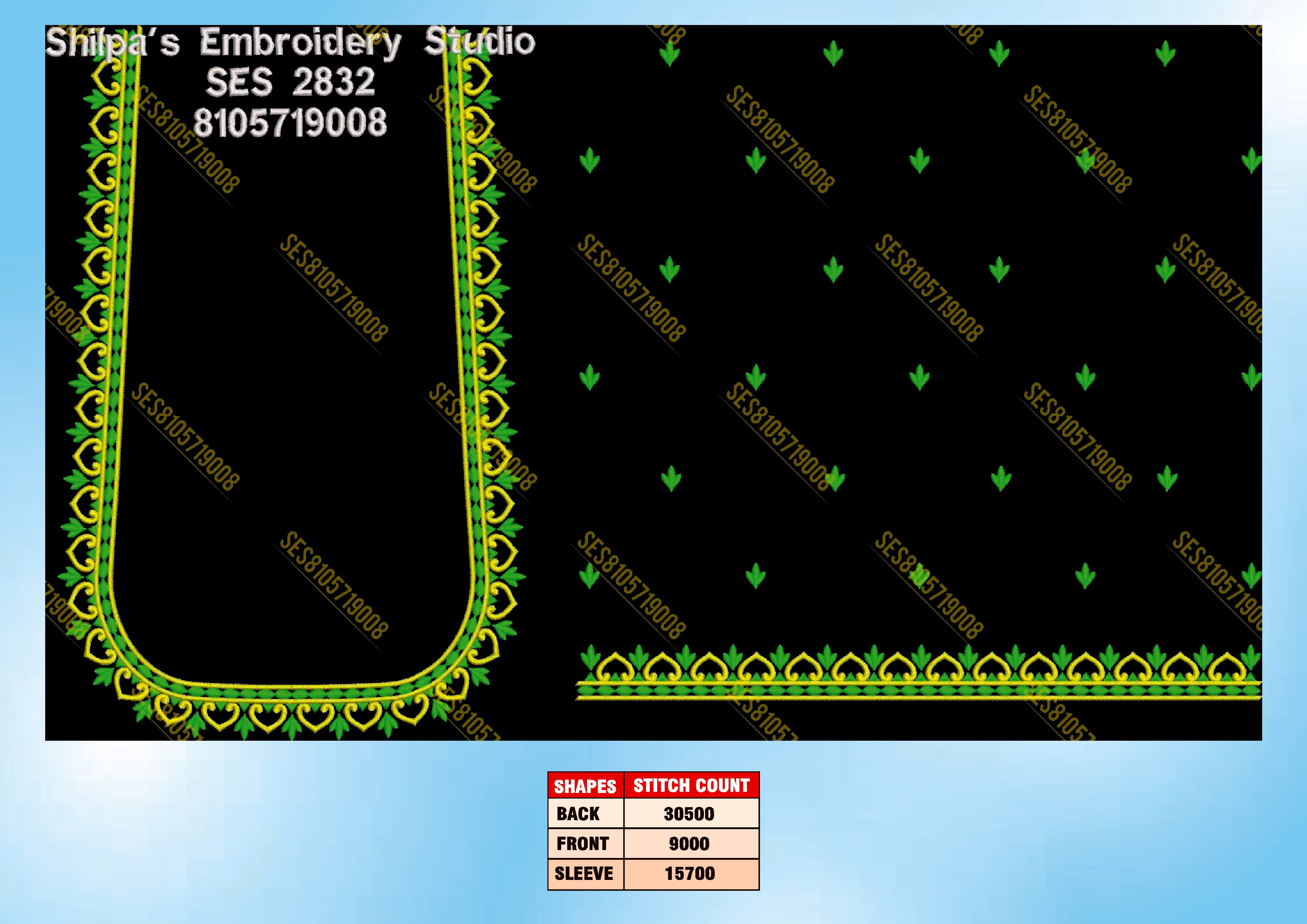 Embroidery Designs 2801-2900 Series