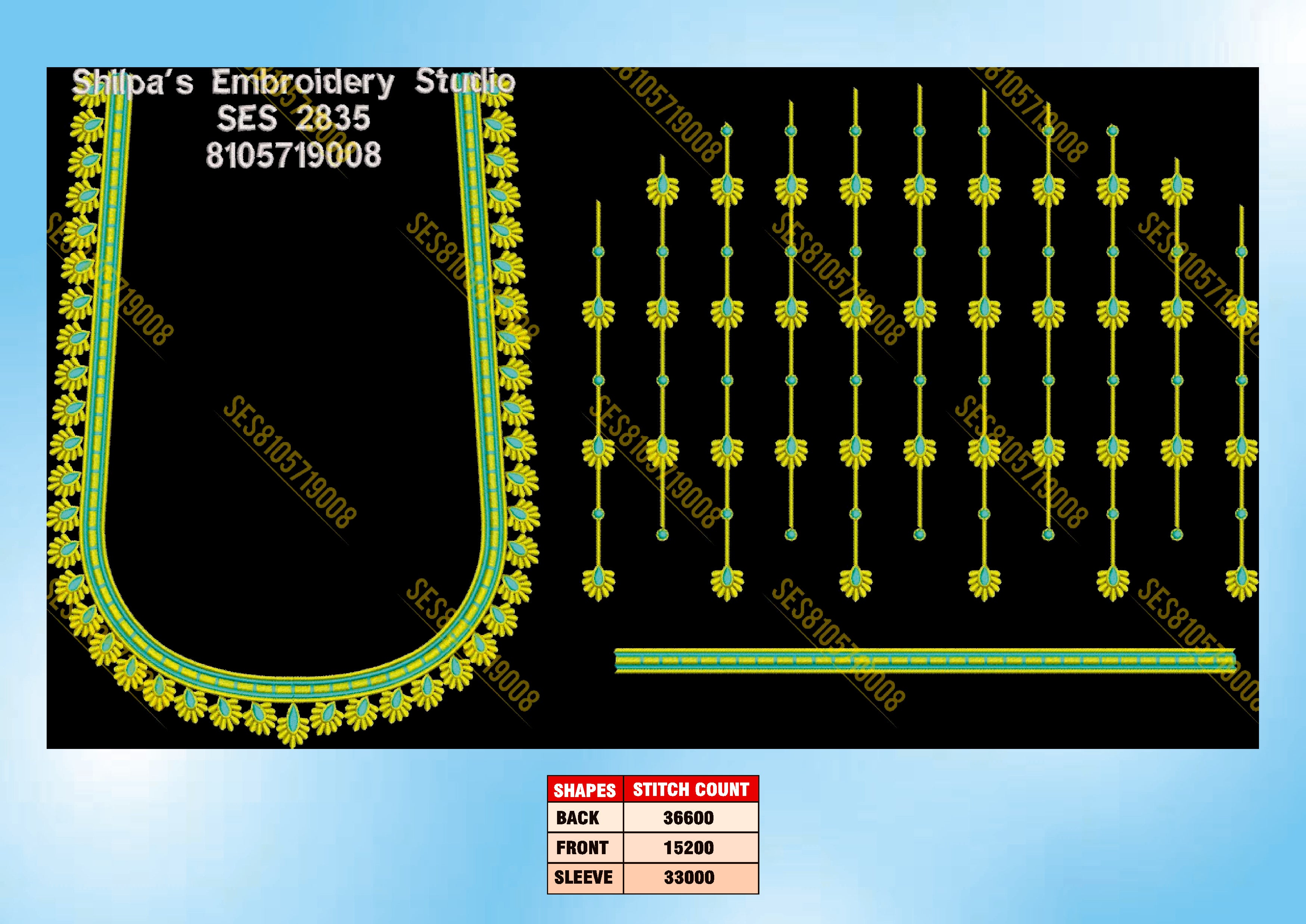 Embroidery Designs 2801-2900 Series