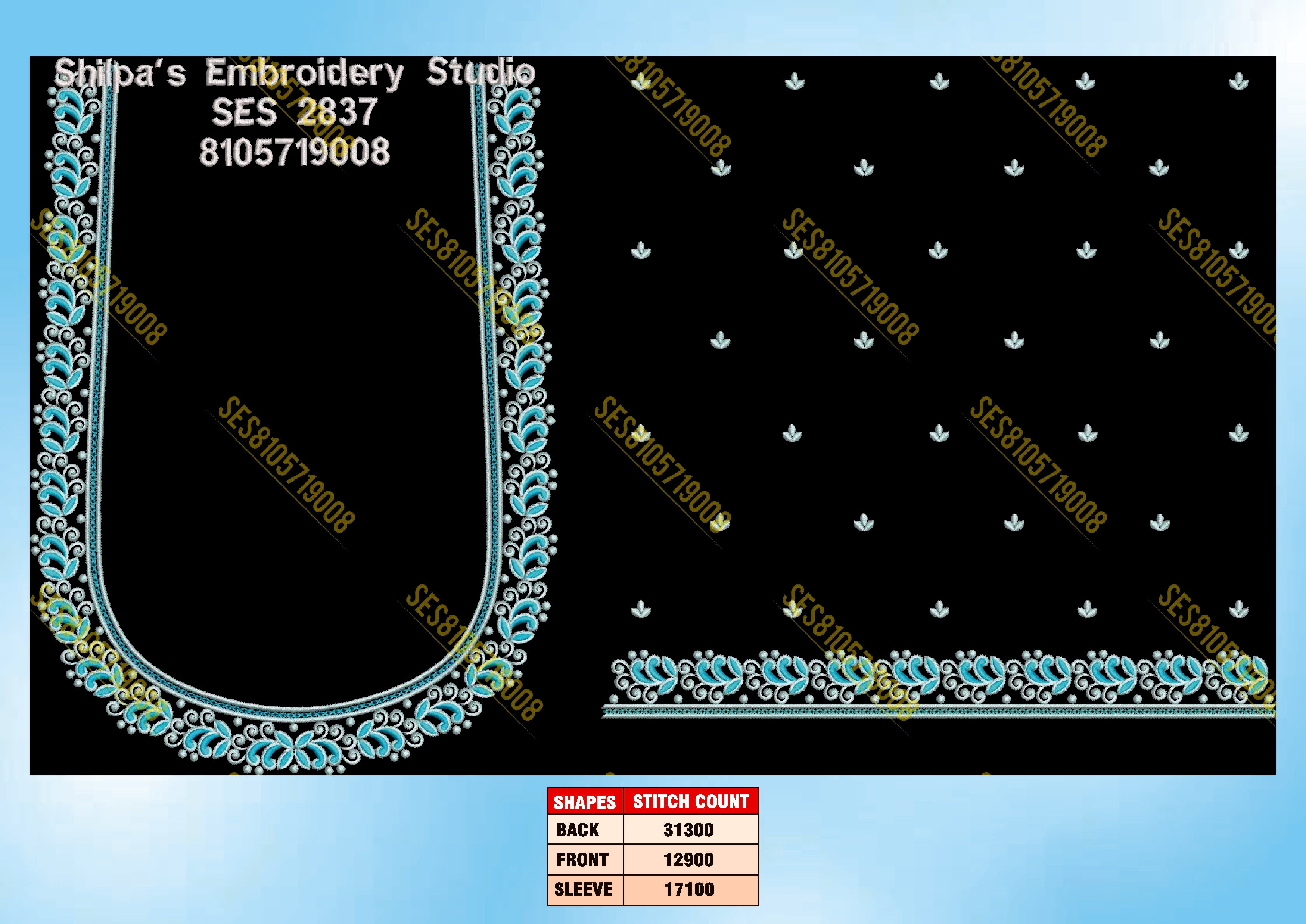 Embroidery Designs 2801-2900 Series