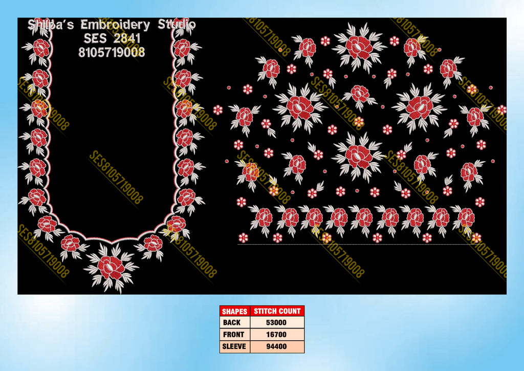 Embroidery Designs 2801-2900 Series