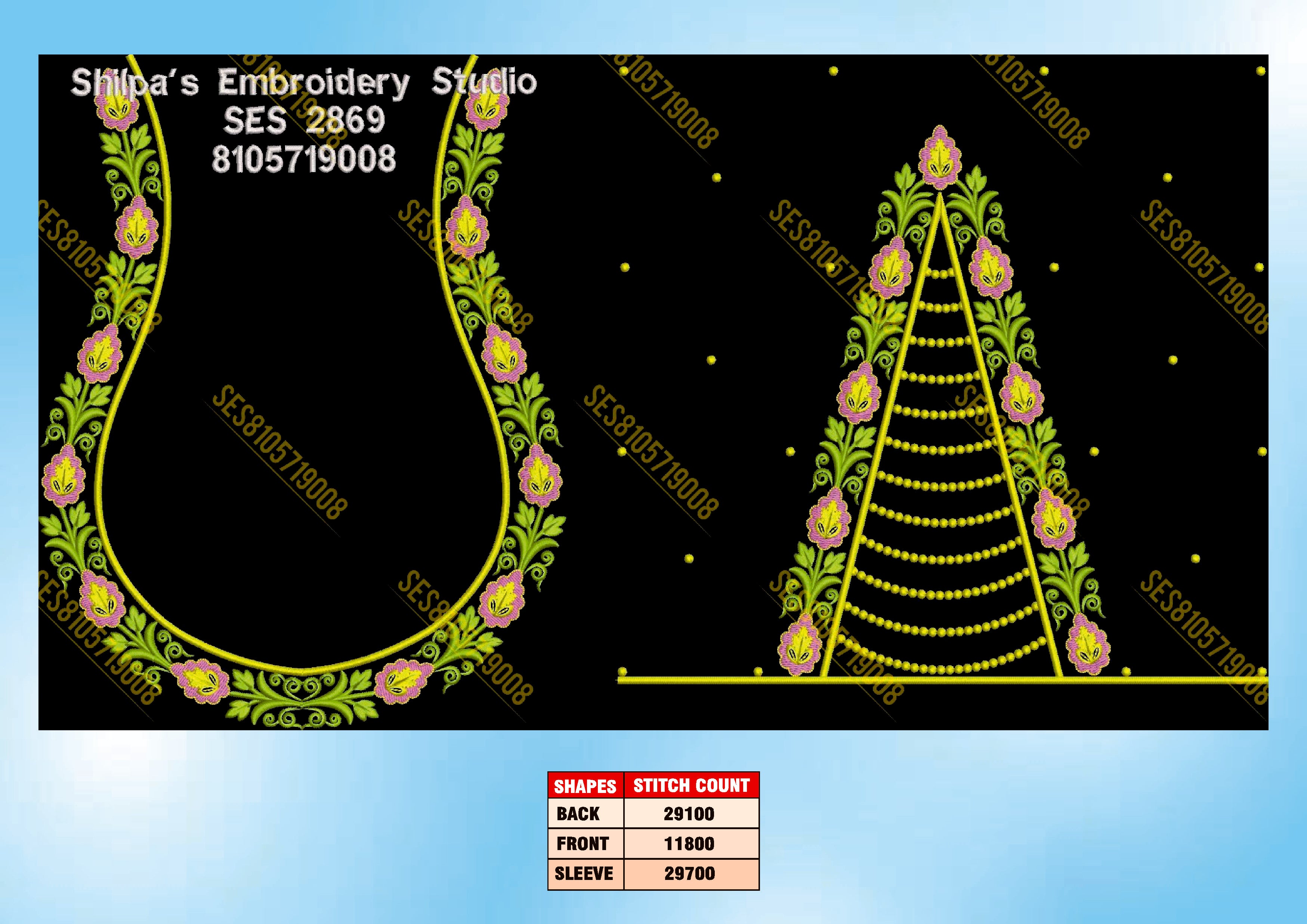 Embroidery Designs 2801-2900 Series