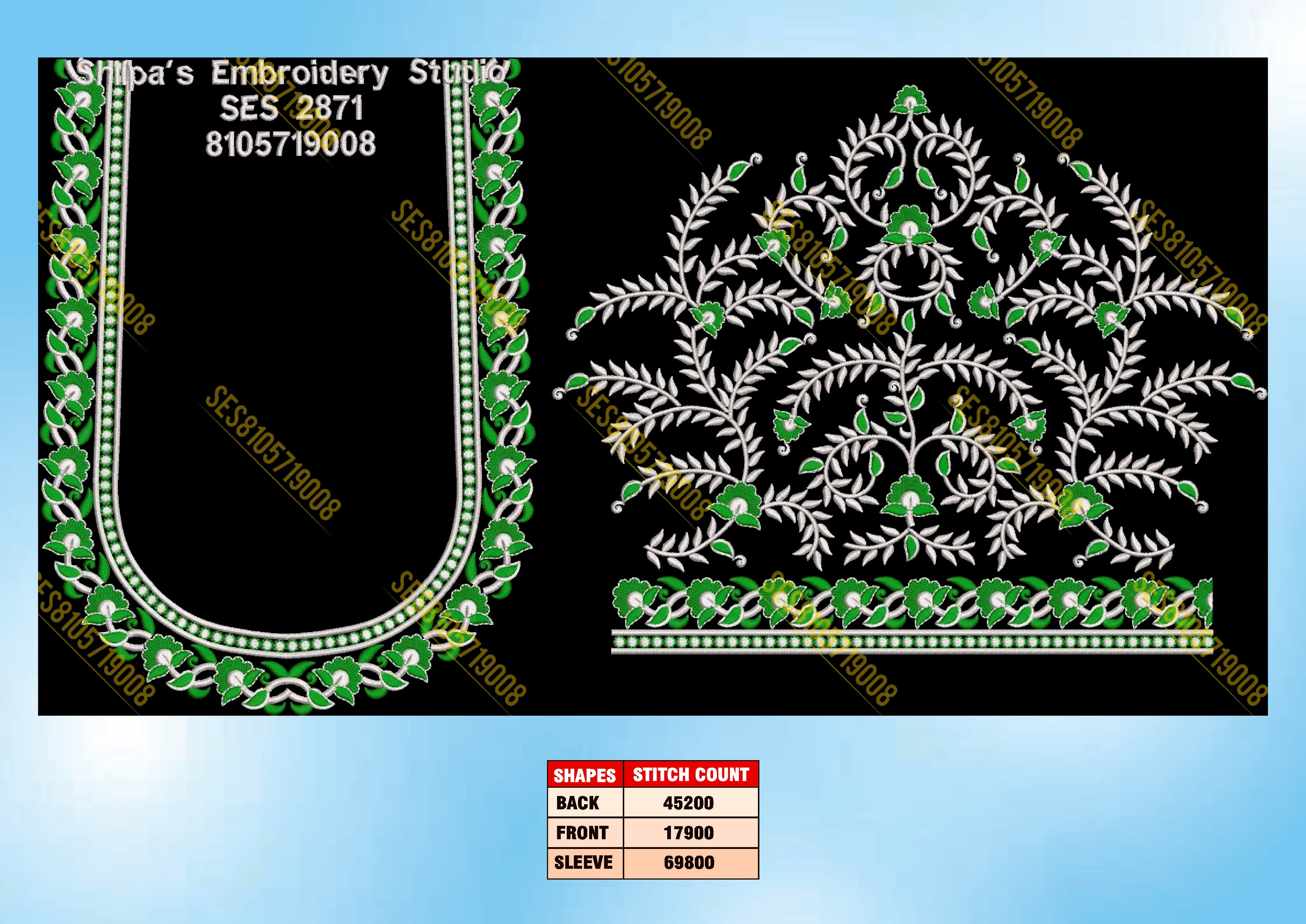 Embroidery Designs 2801-2900 Series