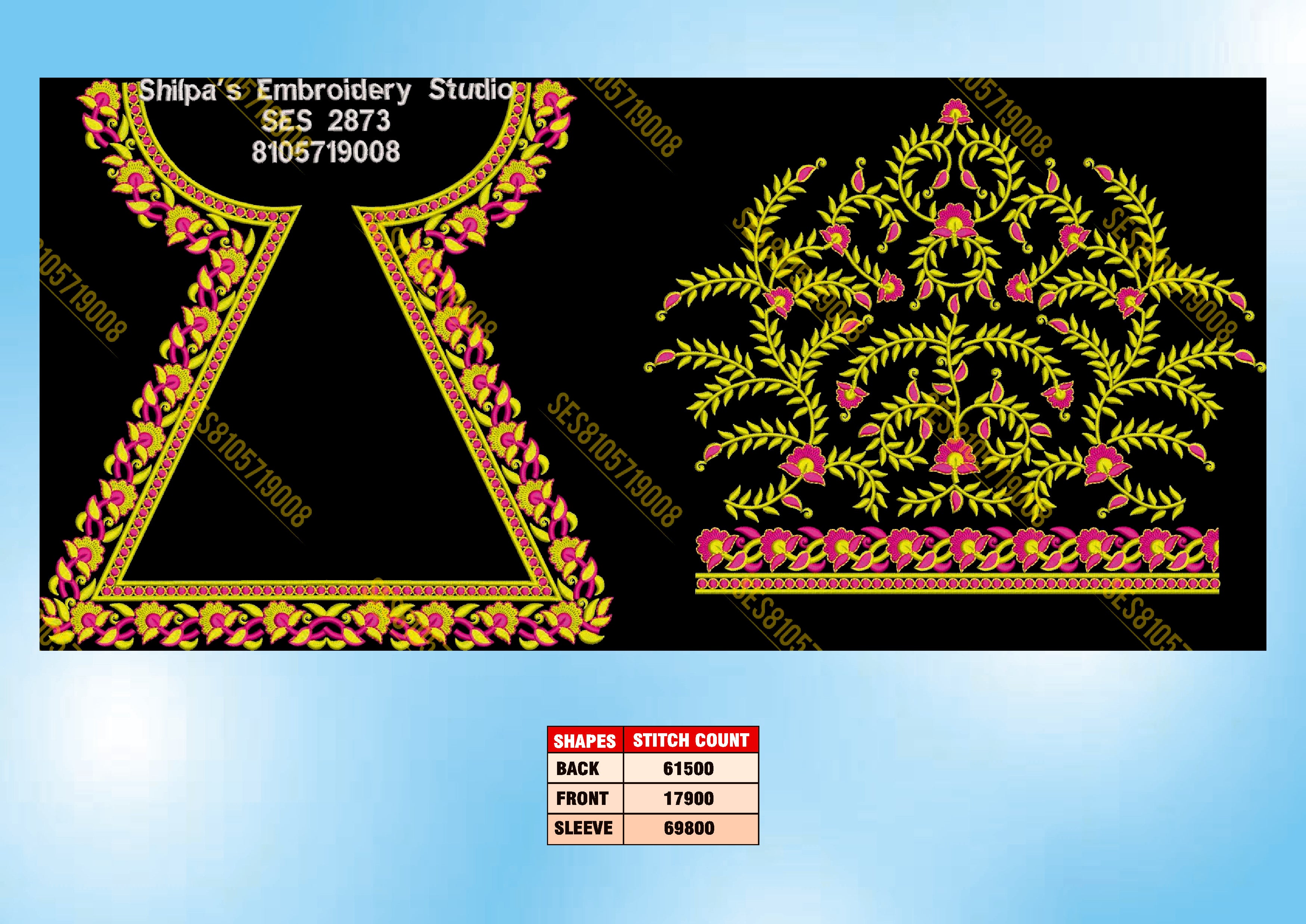 Embroidery Designs 2801-2900 Series