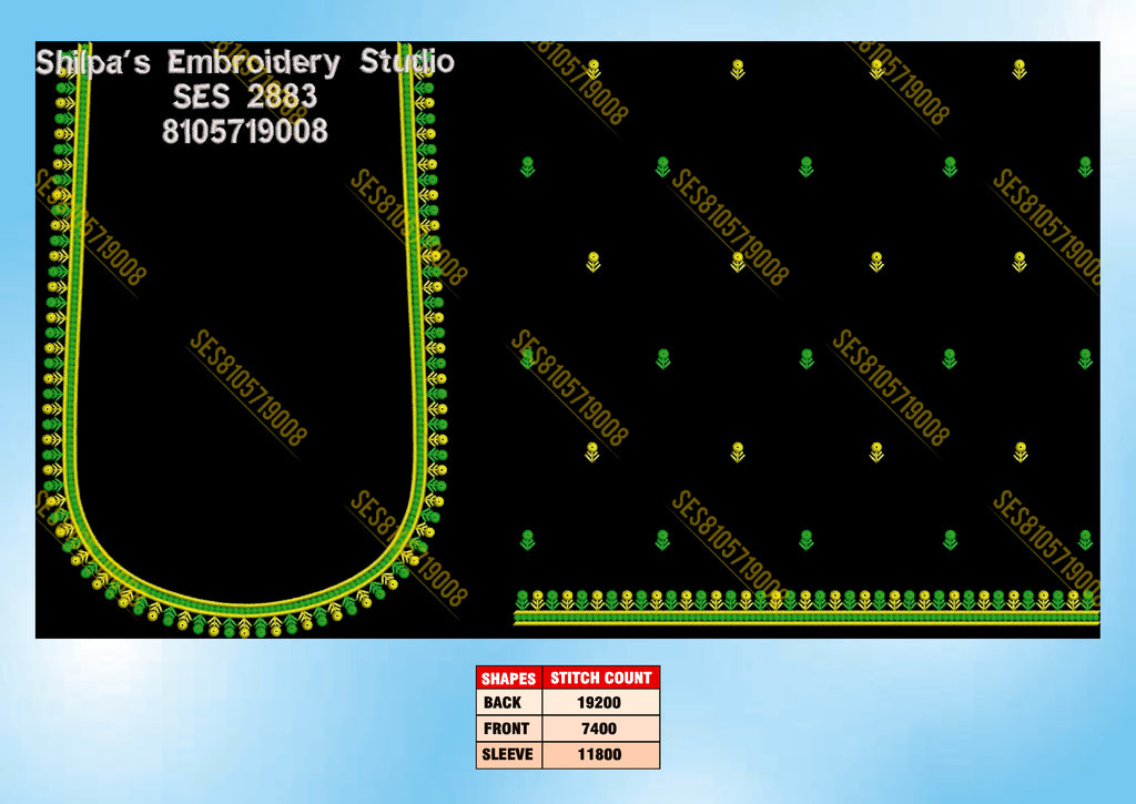 Embroidery Designs 2801-2900 Series