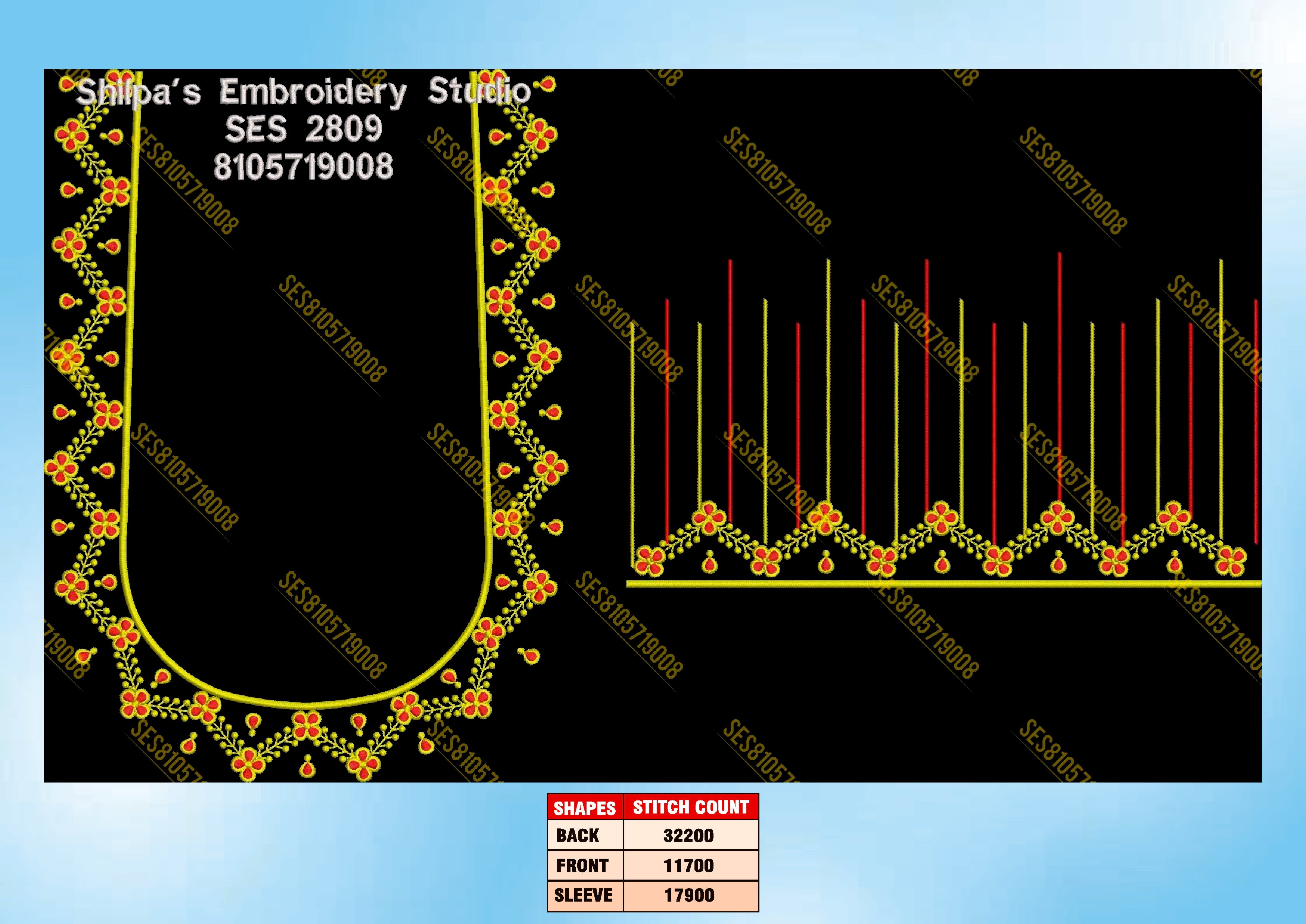Embroidery Designs 2801-2900 Series