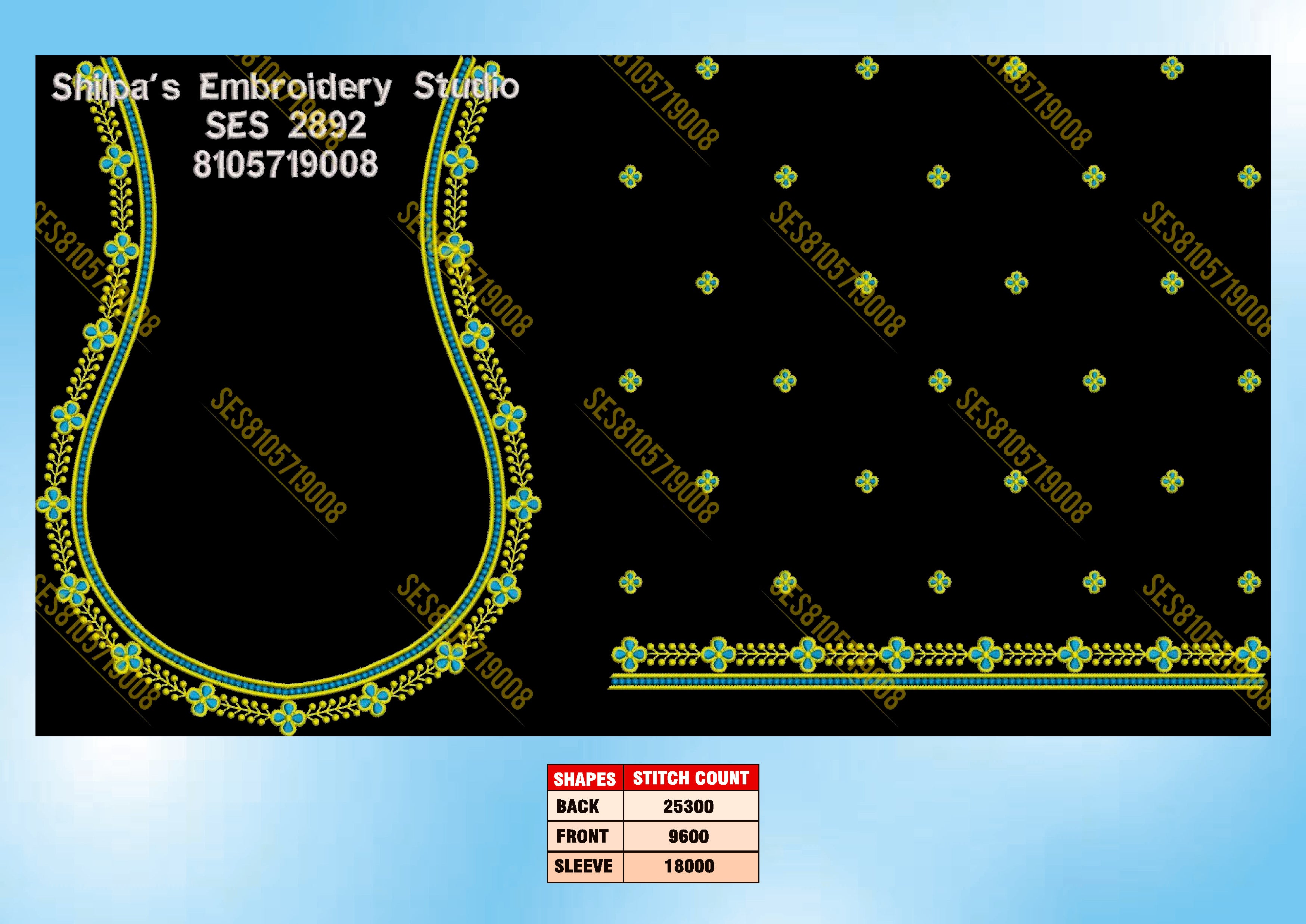 Embroidery Designs 2801-2900 Series