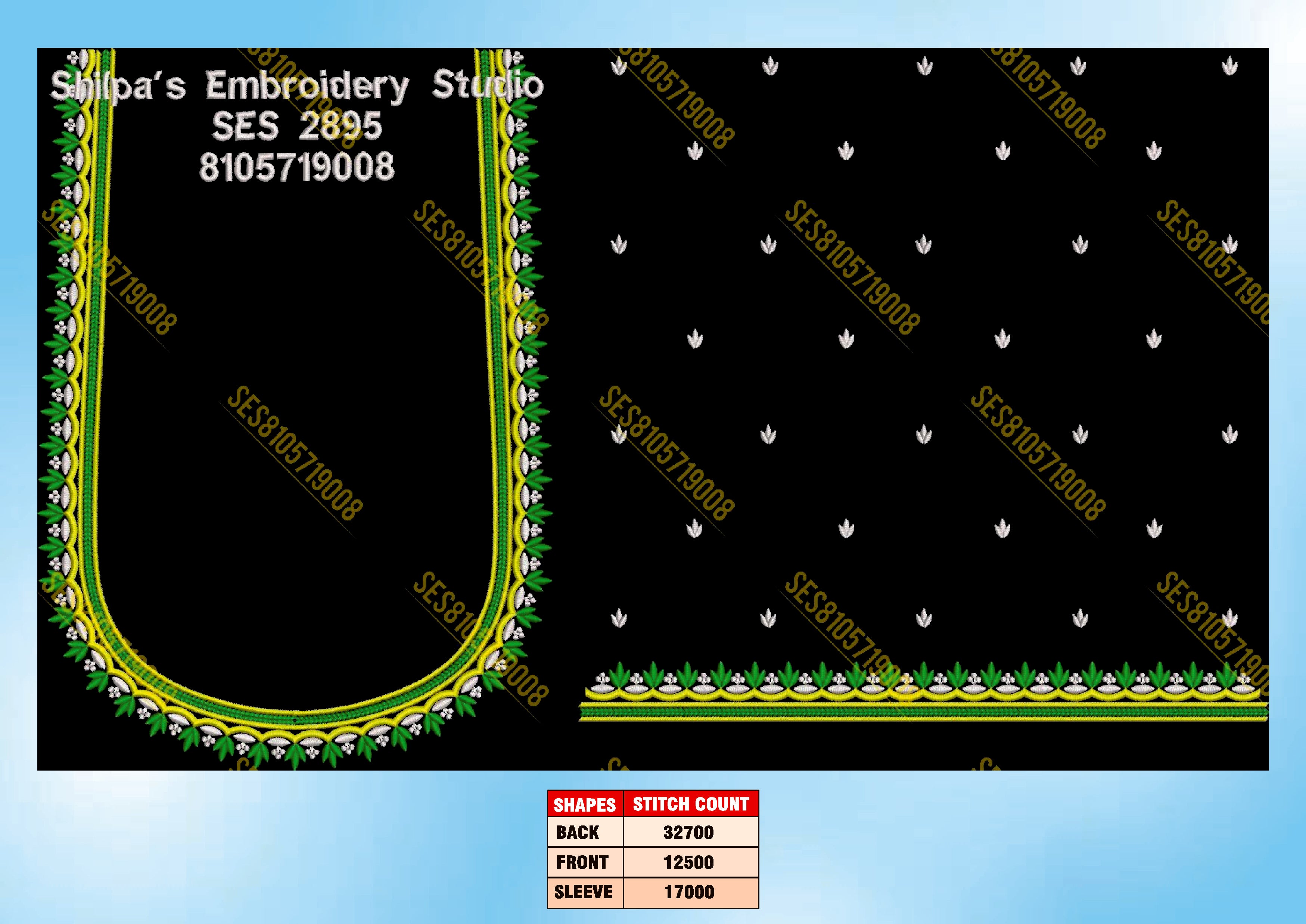 Embroidery Designs 2801-2900 Series