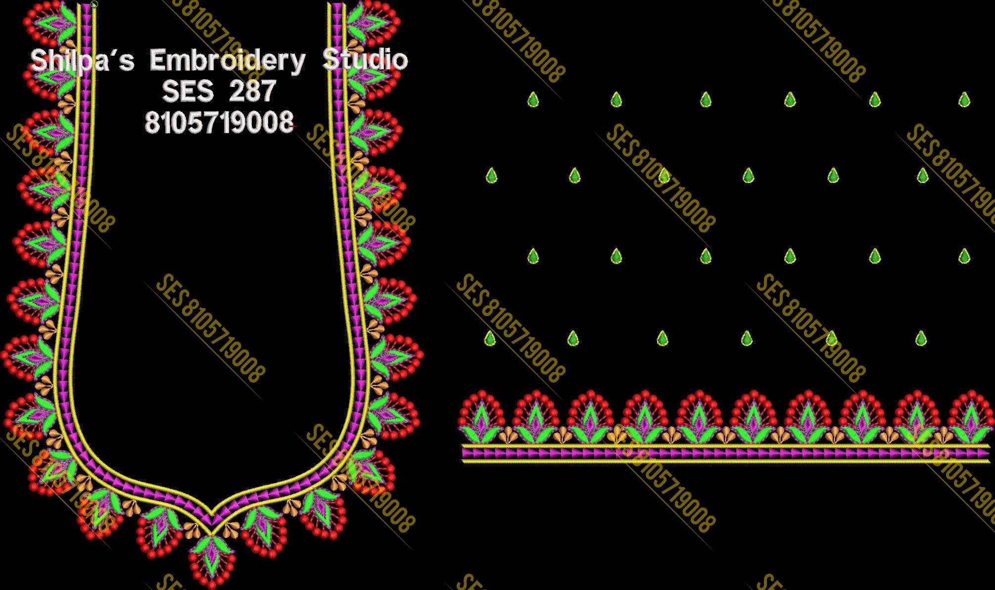 Embroidery Designs 201-300 Series
