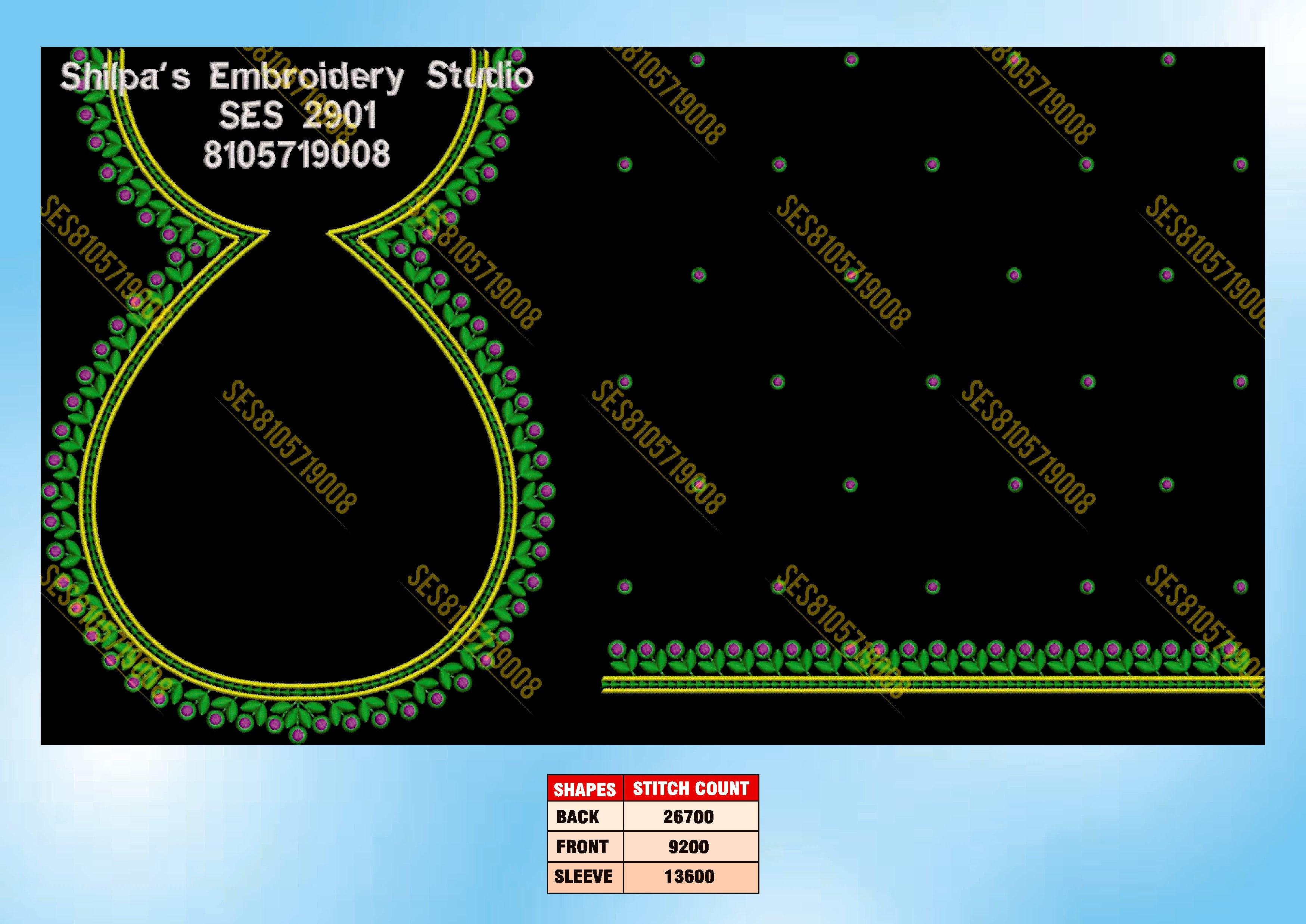 Embroidery Designs 2901-3000 Series