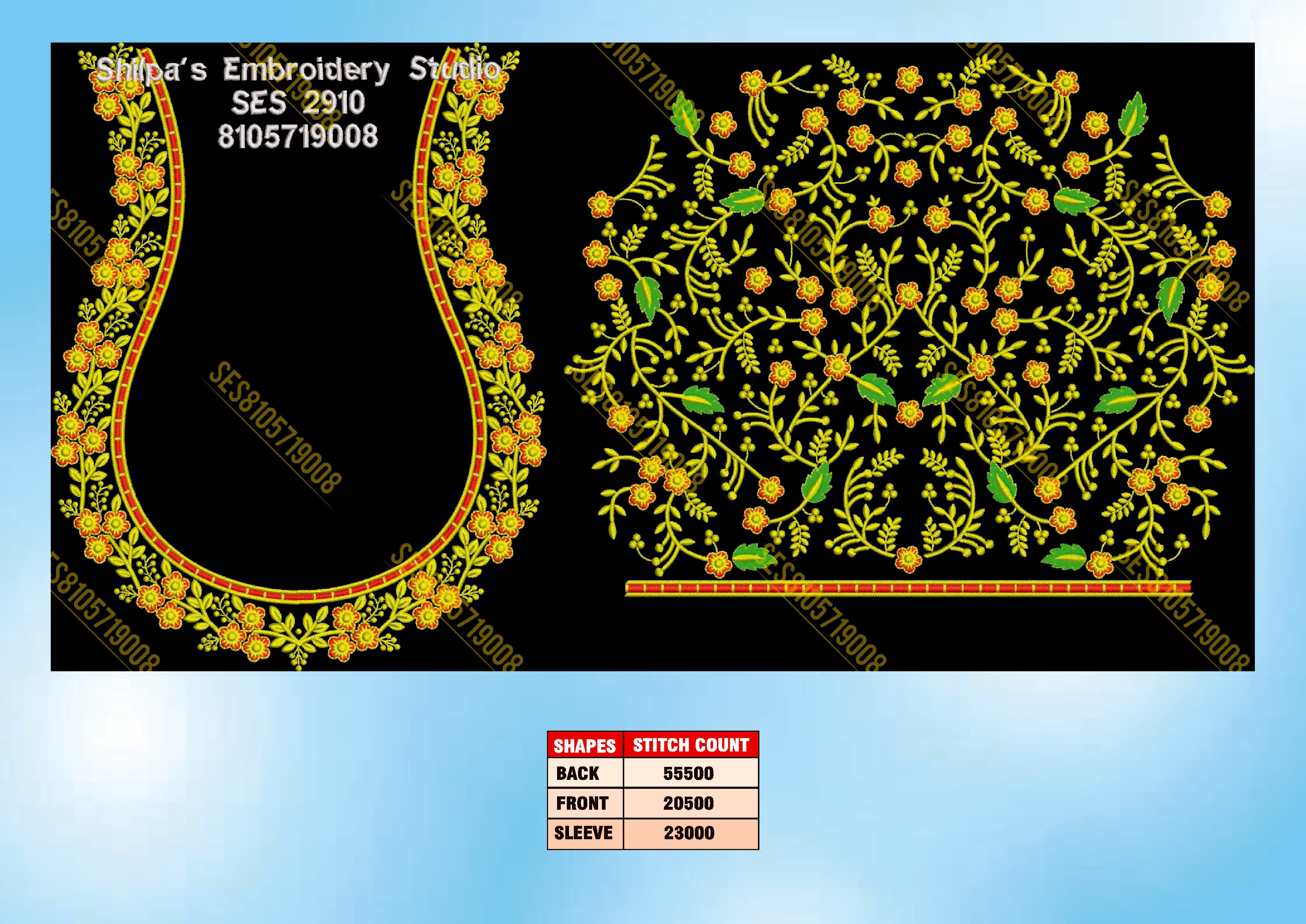 Embroidery Designs 2901-3000 Series