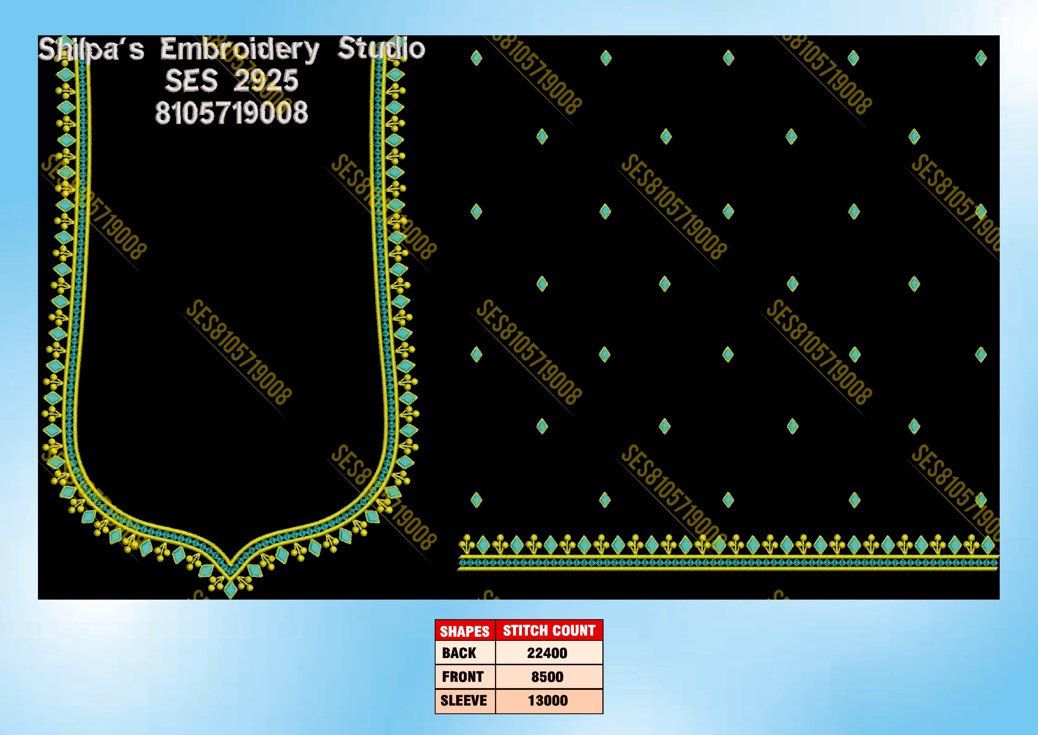 Embroidery Designs 2901-3000 Series