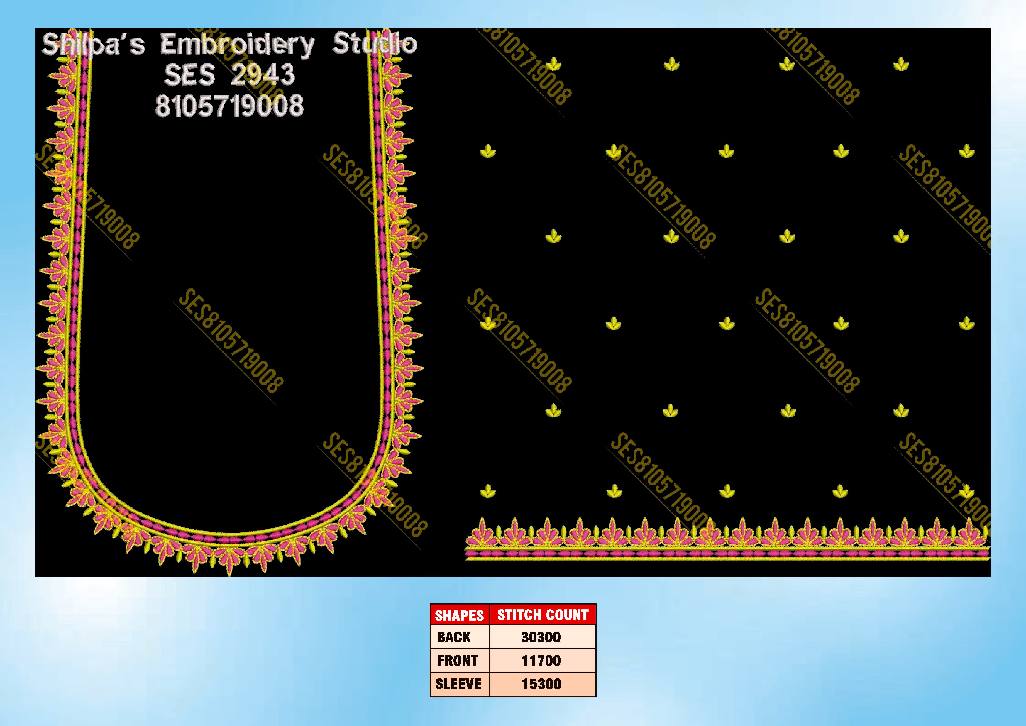 Embroidery Designs 2901-3000 Series