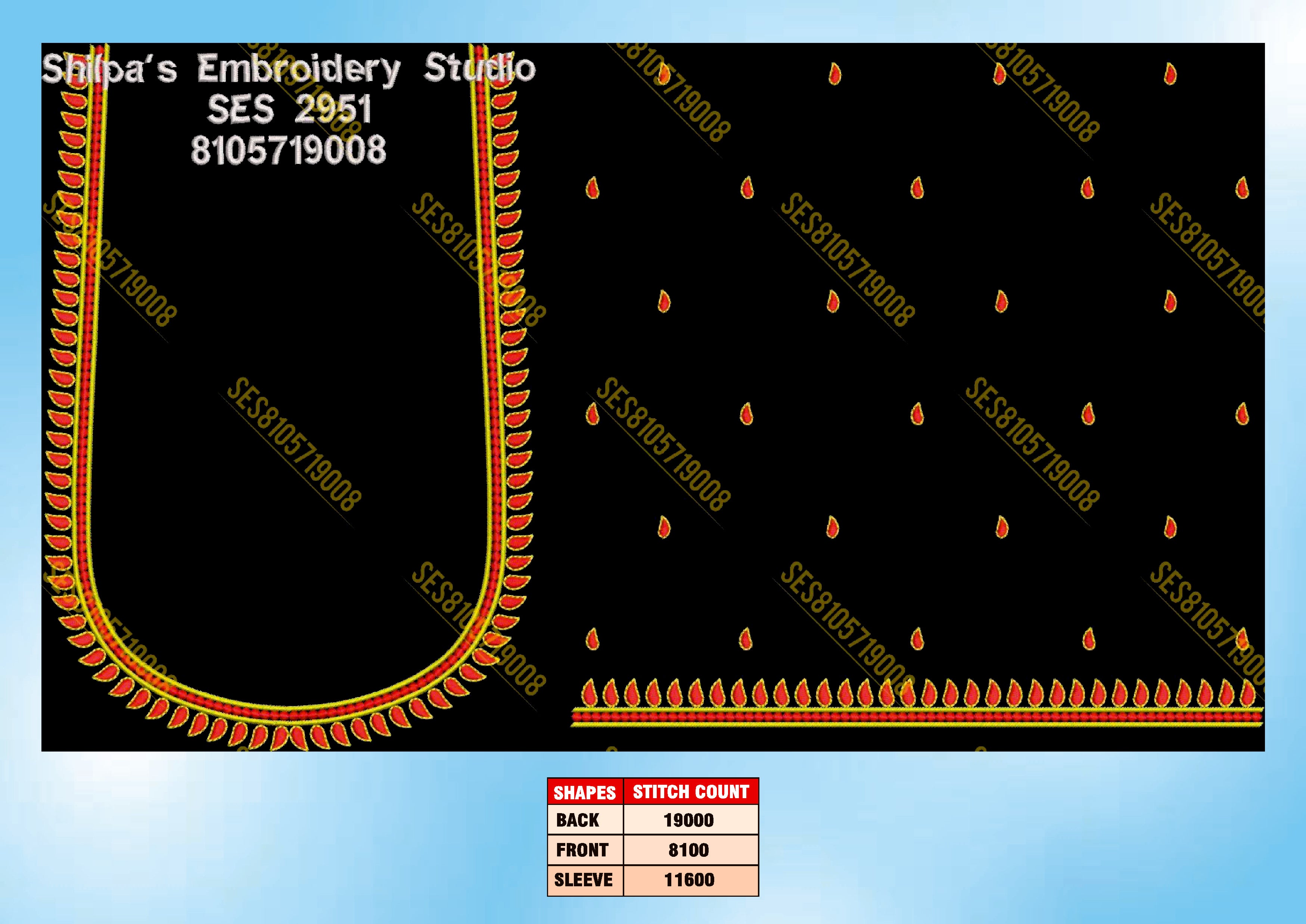 Embroidery Designs 2901-3000 Series